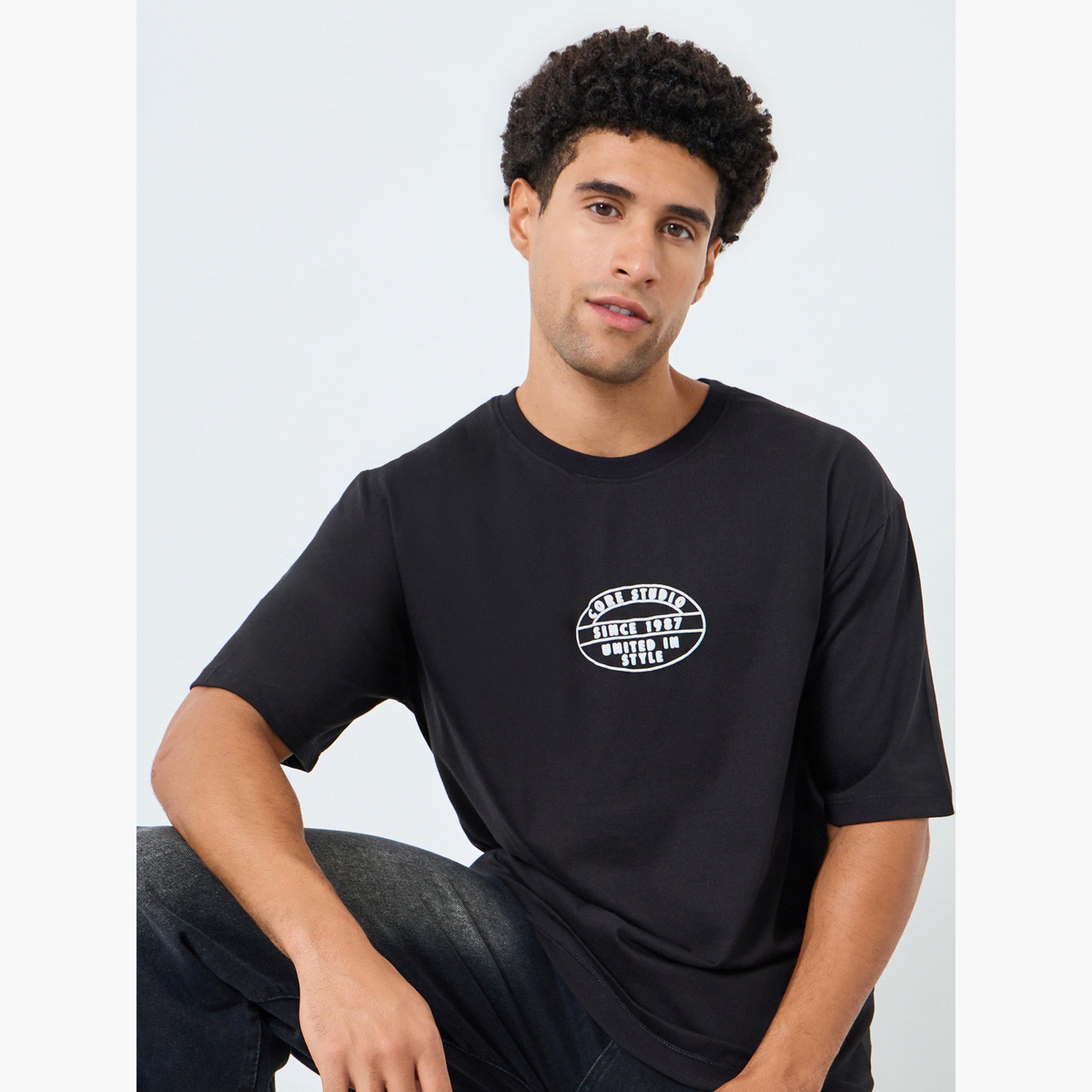 Styli Men Oversized HD Emblem Graphic Jersey T-Shirt-men-clothing-tshirtsandpolos-tshirts-image-3