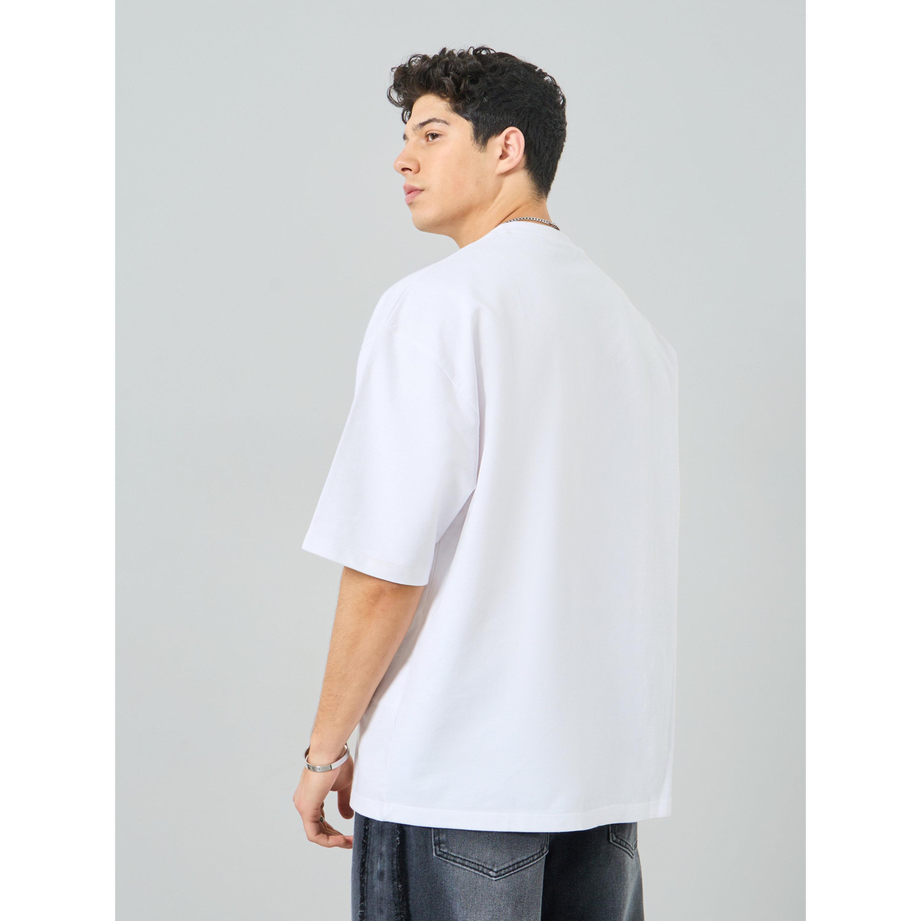 Styli Men White Graphic Print Crew Neck T-Shirt-men-clothing-tshirtsandpolos-tshirts-image-4