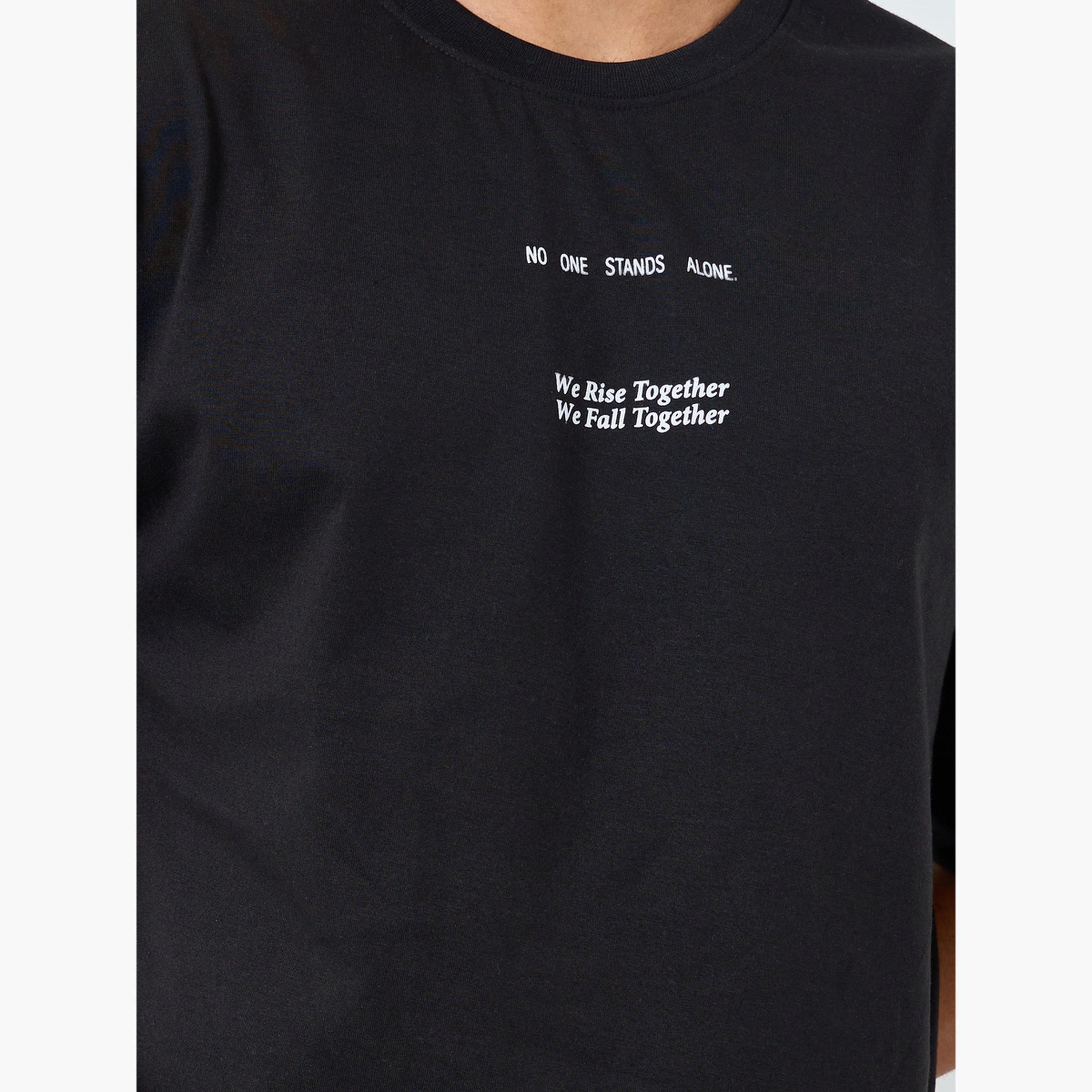 Styli Men Oversized Slogan Print Crew Neck T-Shirt-men-clothing-tshirtsandpolos-tshirts-image-4