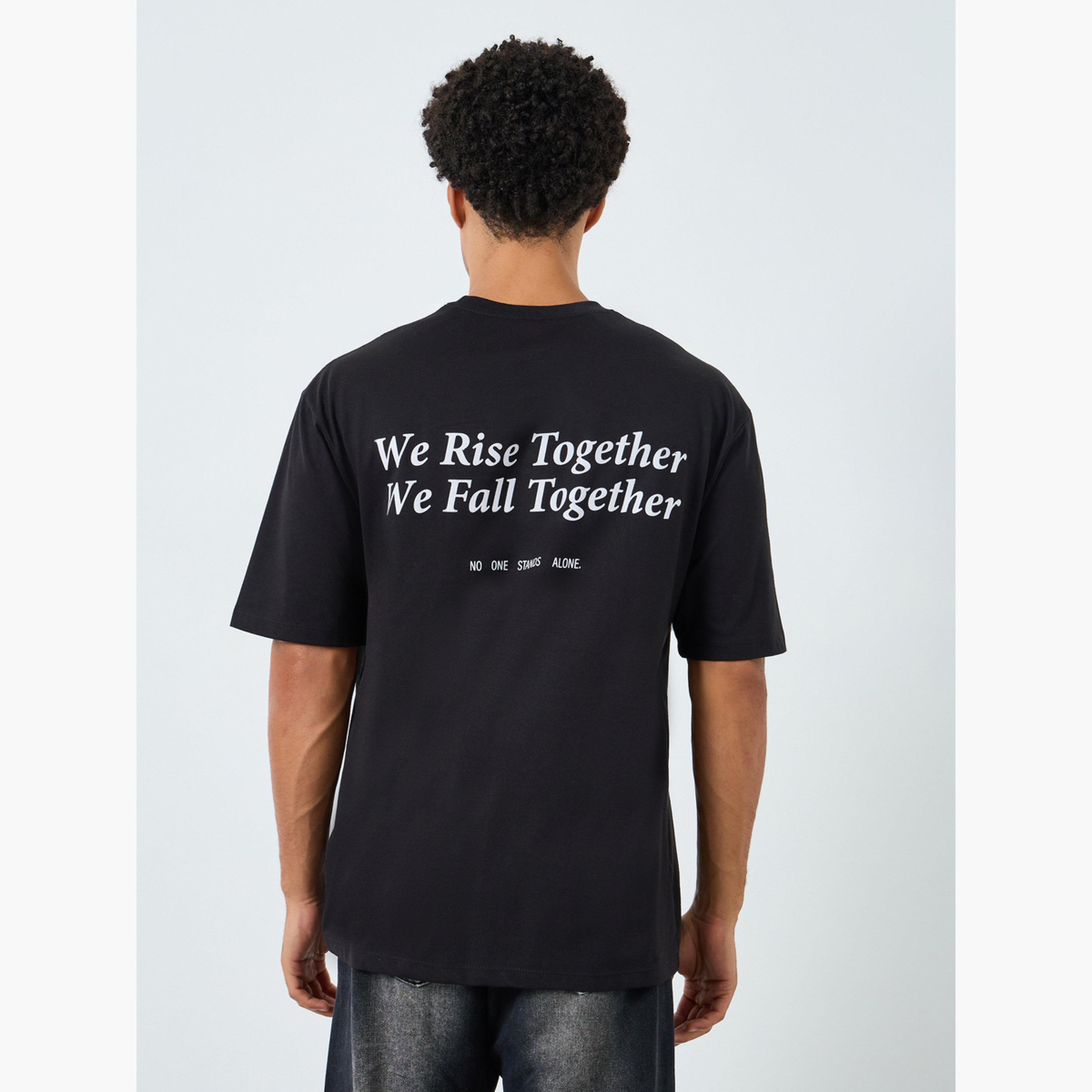 Styli Men Oversized Slogan Print Crew Neck T-Shirt-men-clothing-tshirtsandpolos-tshirts-image-5