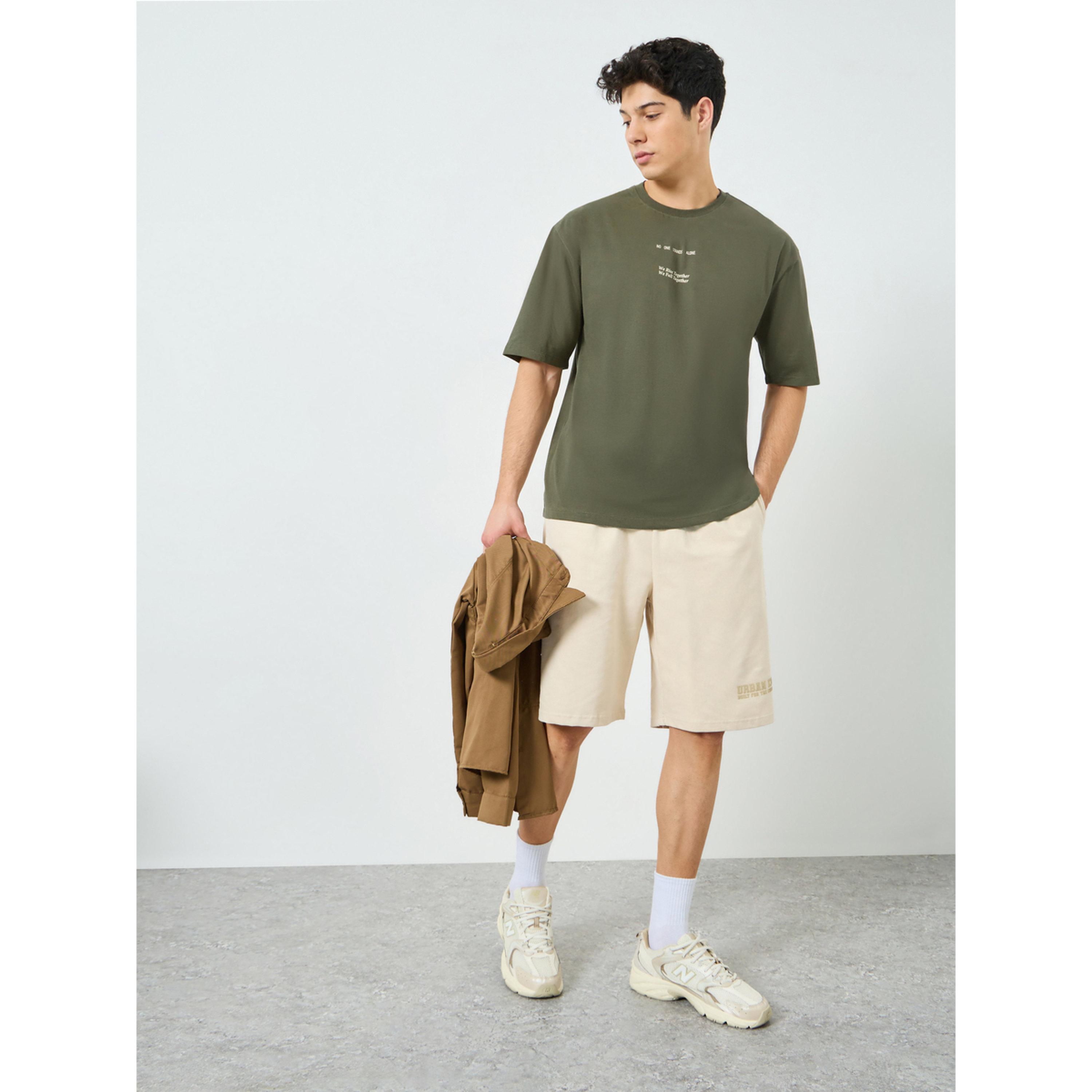 Styli Men Oversized Slogan Print Crew Neck T-Shirt-men-clothing-tshirtsandpolos-tshirts-image-2