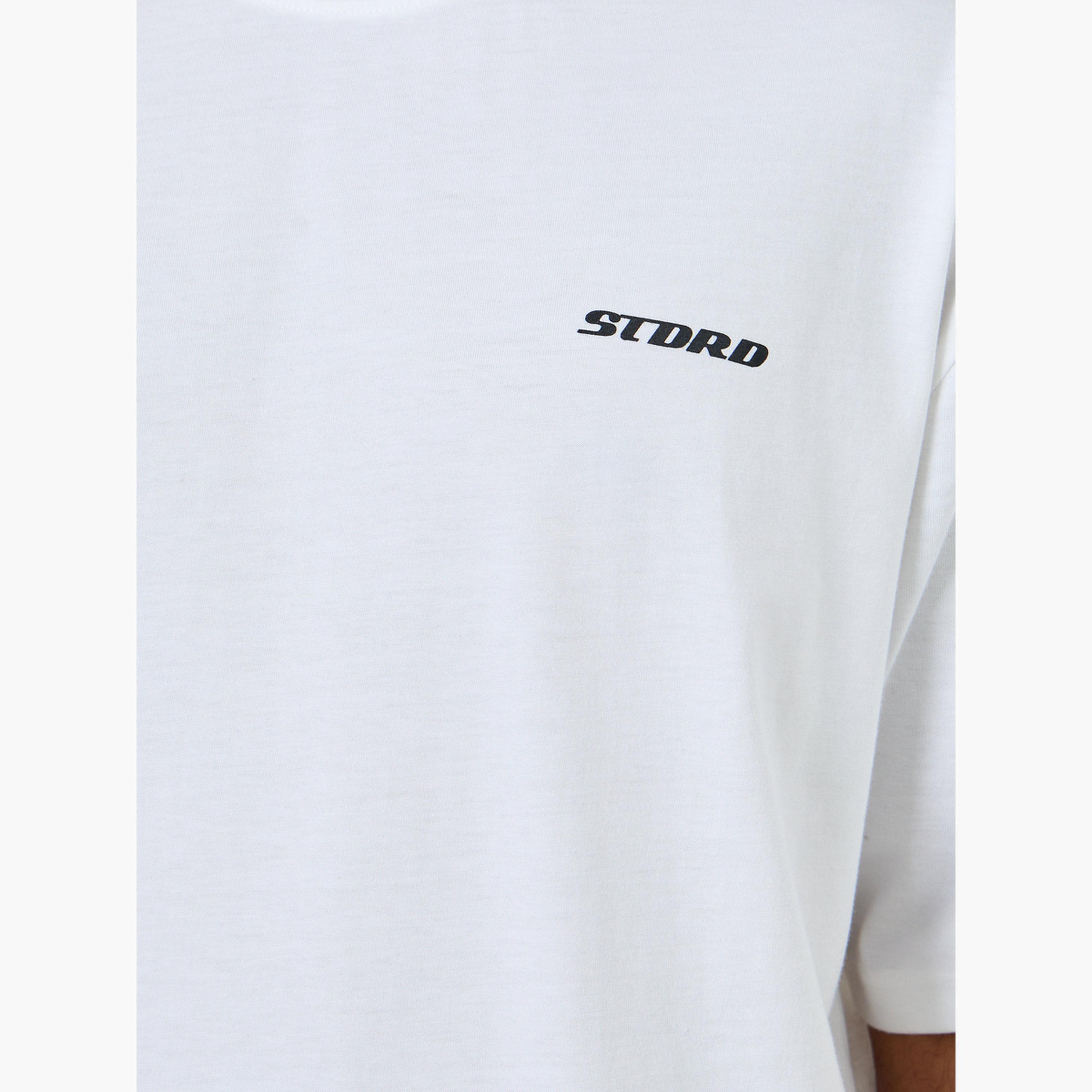 Styli Men White Graphic Print Oversized T-Shirt-men-clothing-tshirtsandpolos-polos-image-3