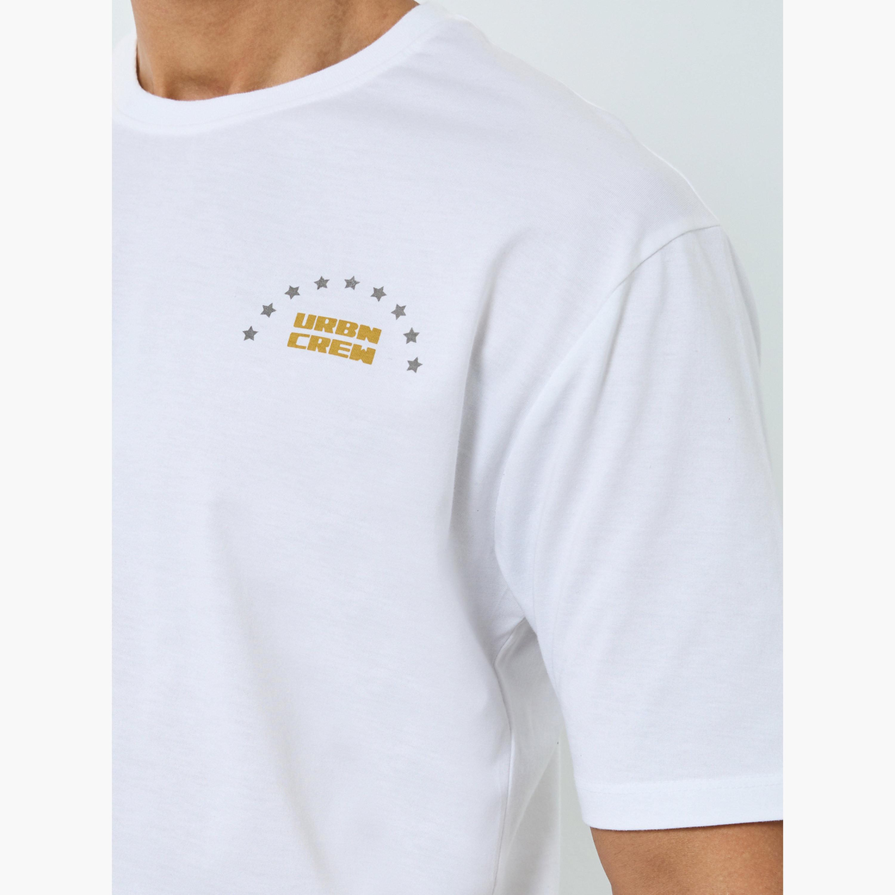 Styli Men White Graphic Print Oversized T-Shirt-men-clothing-tshirtsandpolos-tshirts-image-4