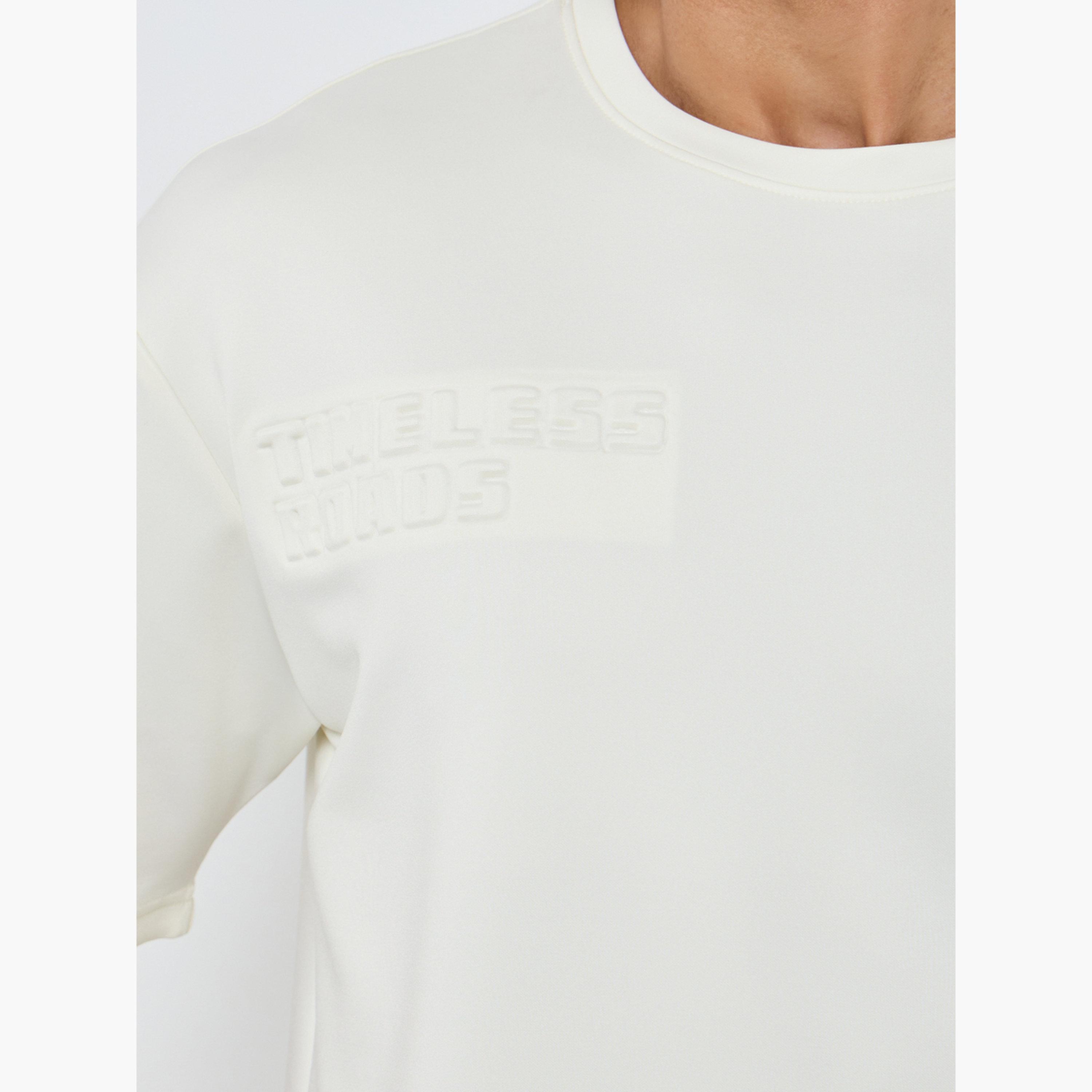 Styli Men Cream Crew Neck Oversized T-Shirt-men-clothing-tshirtsandpolos-tshirts-image-4