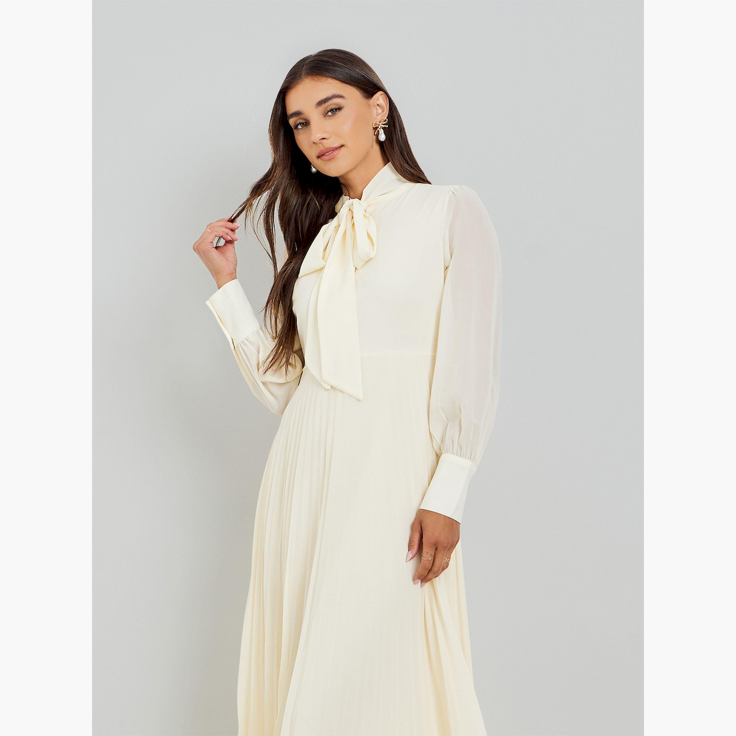 فستان طويل بكسرات وتصميم مريح-women-clothing-dresses-image-2