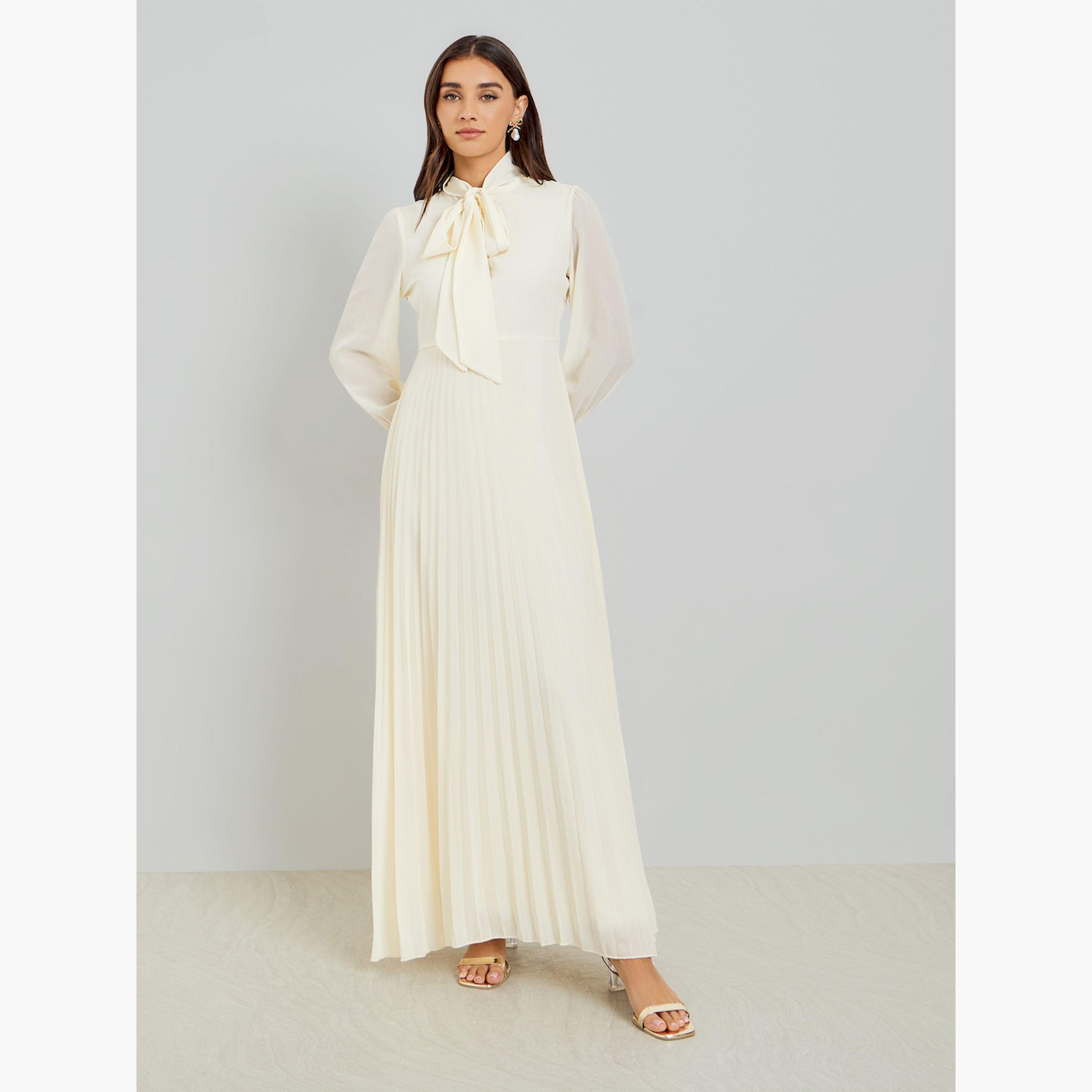 فستان طويل بكسرات وتصميم مريح-women-clothing-dresses-image-3