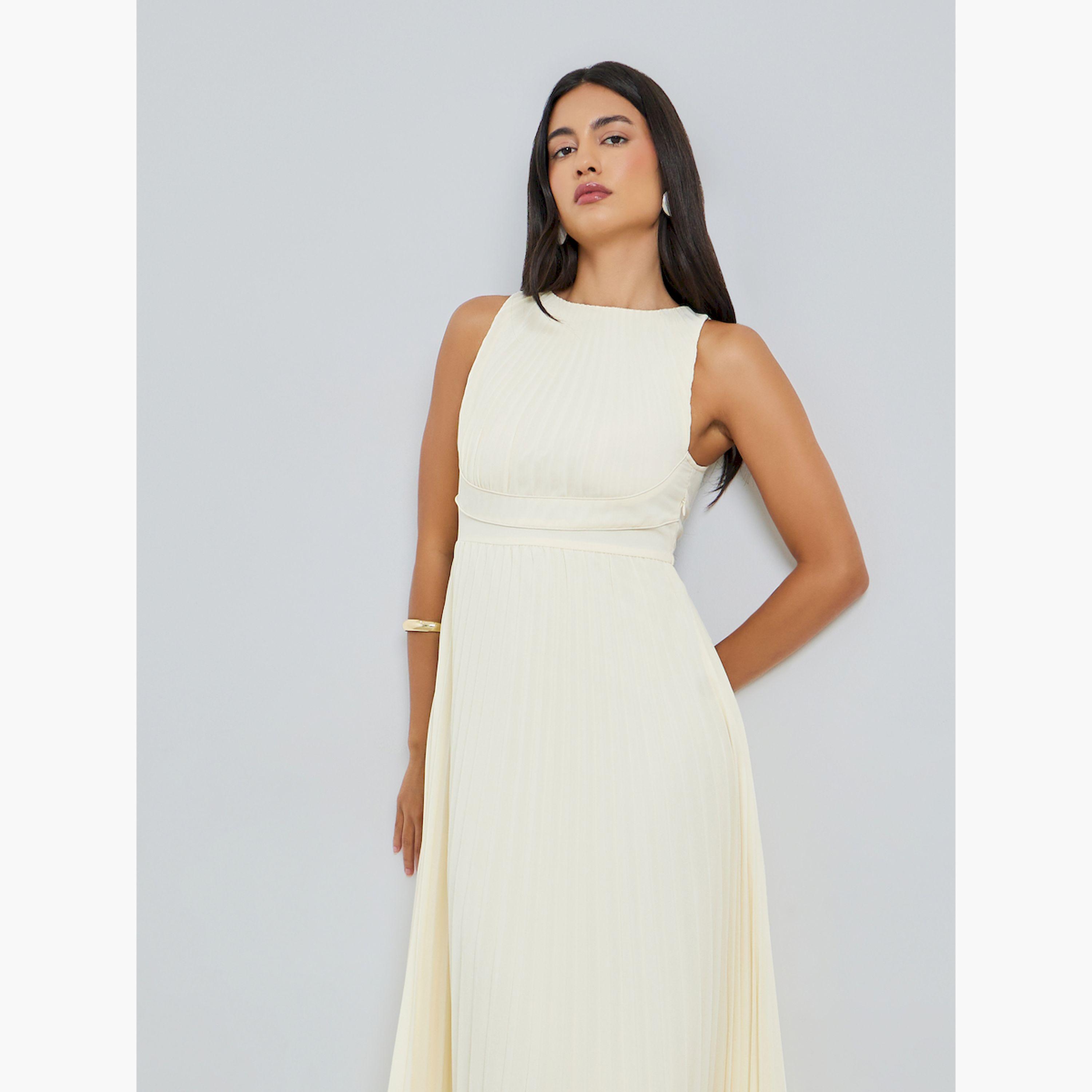 فستان ماكسي بكسرات بدون أكمام-women-clothing-dresses-image-2