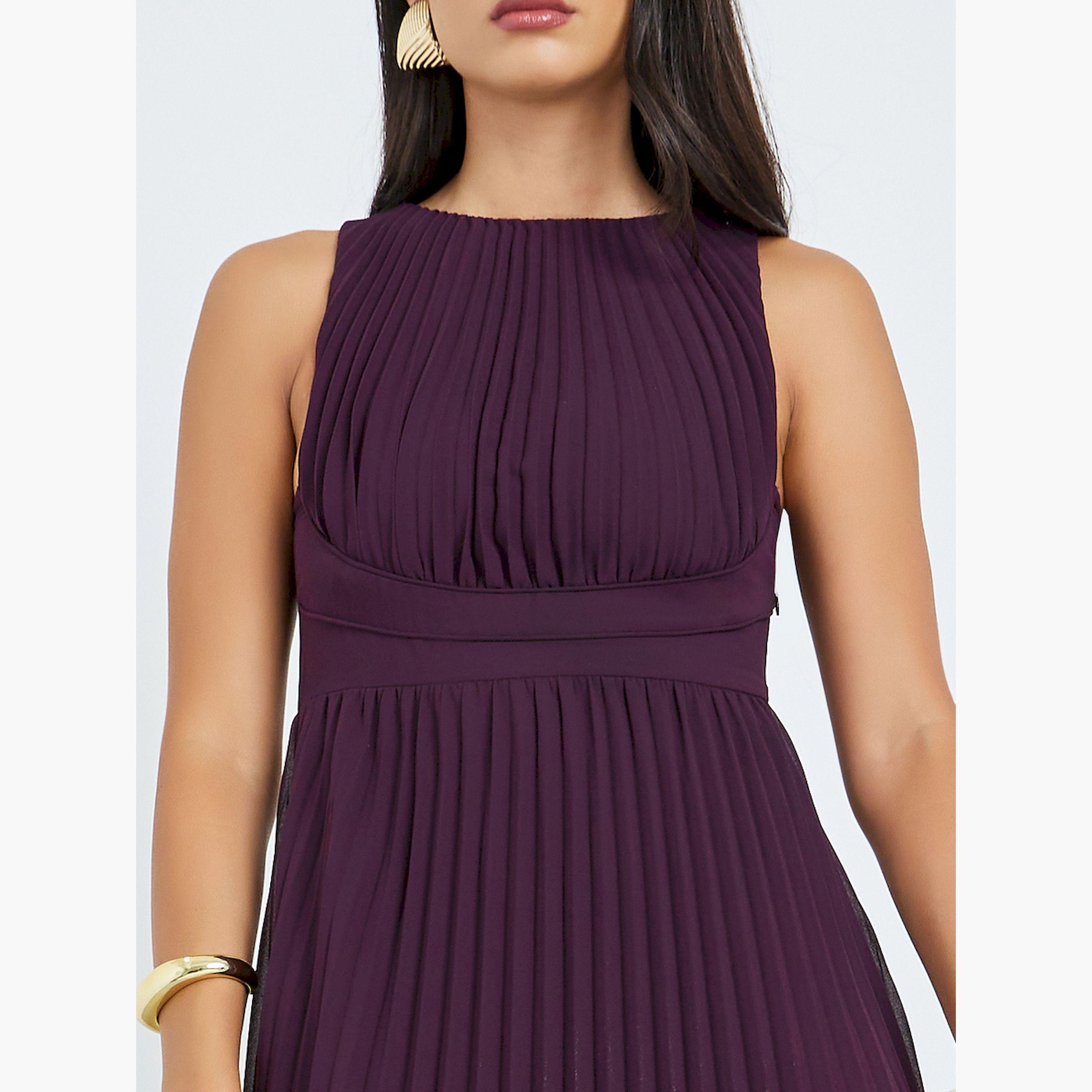 فستان ماكسي بكسرات بدون أكمام-women-clothing-dresses-image-4