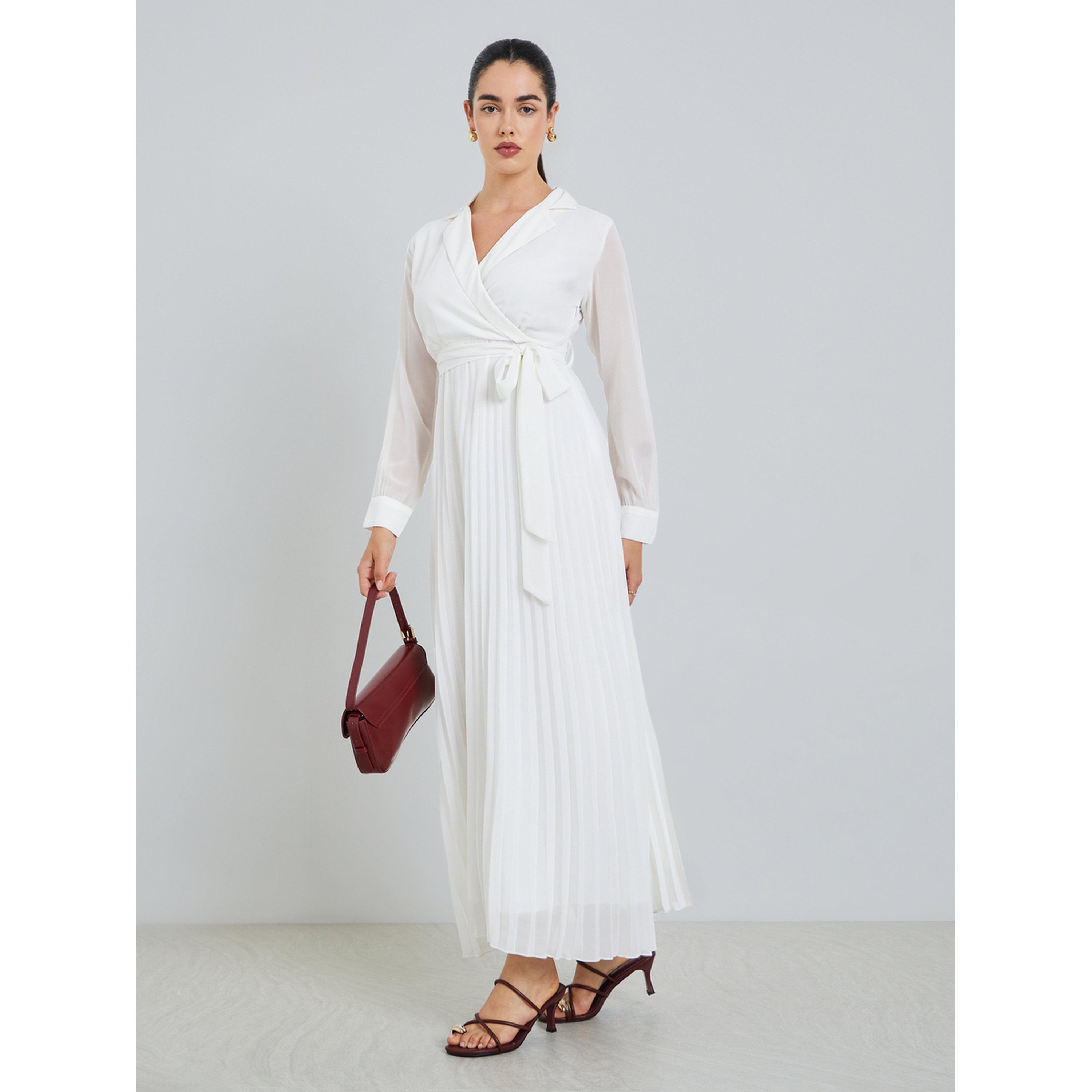 فستان طويل نسائي مكسر-women-clothing-dresses-image-2