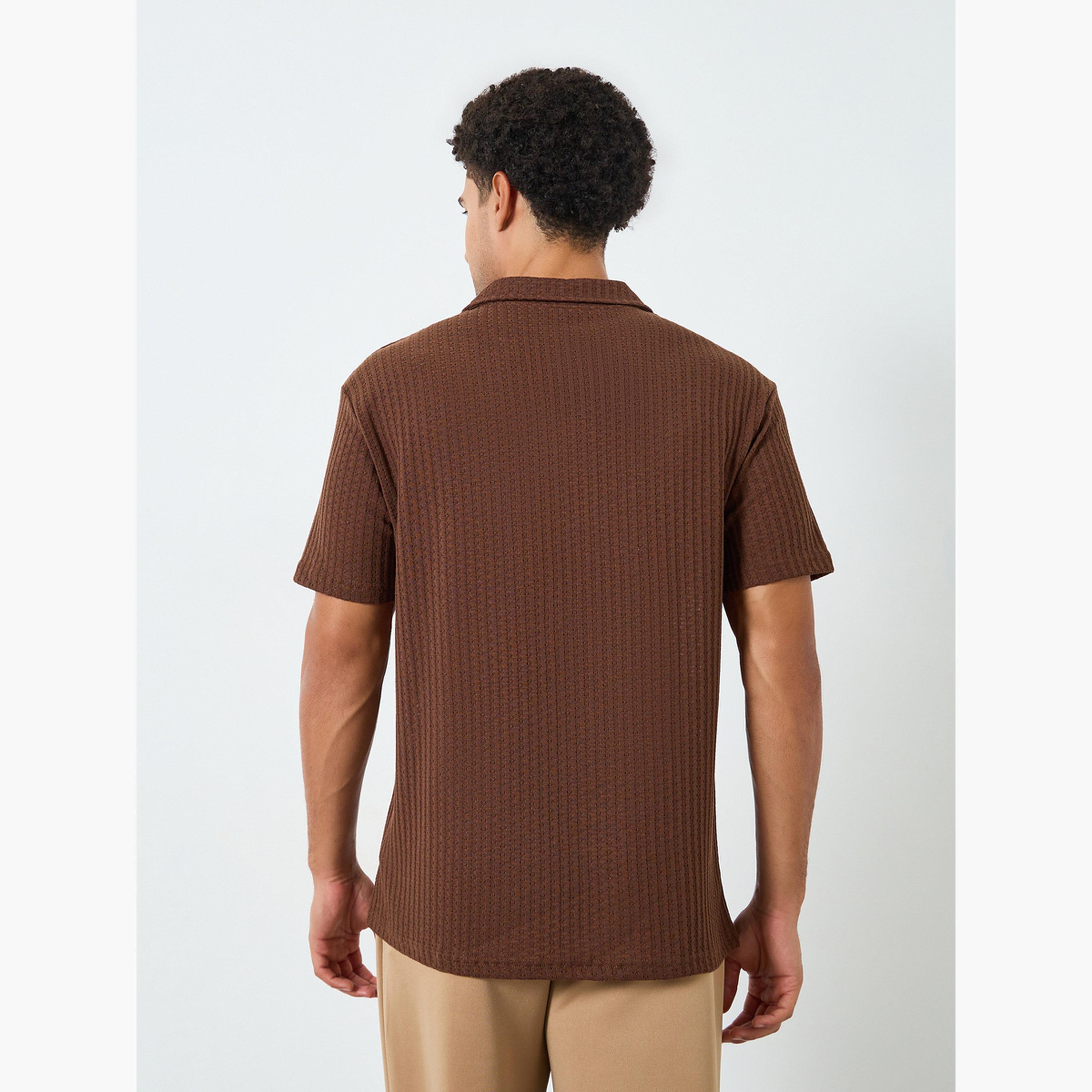 تيشيرت بولو بتفاصيل شبكية-men-clothing-tshirtsandpolos-polos-image-4