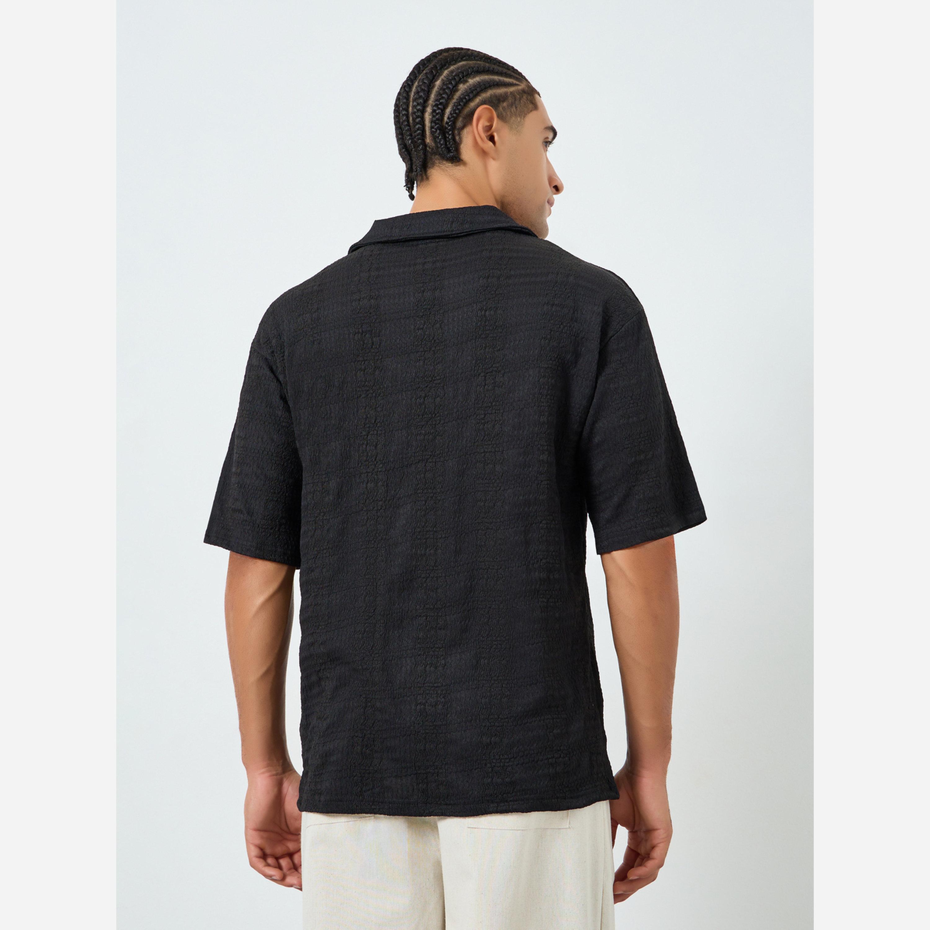 ستايلي - قميص بولو رجالي نسيج مميز، مريح، ياقة مفتوحة-men-clothing-tshirtsandpolos-polos-image-4
