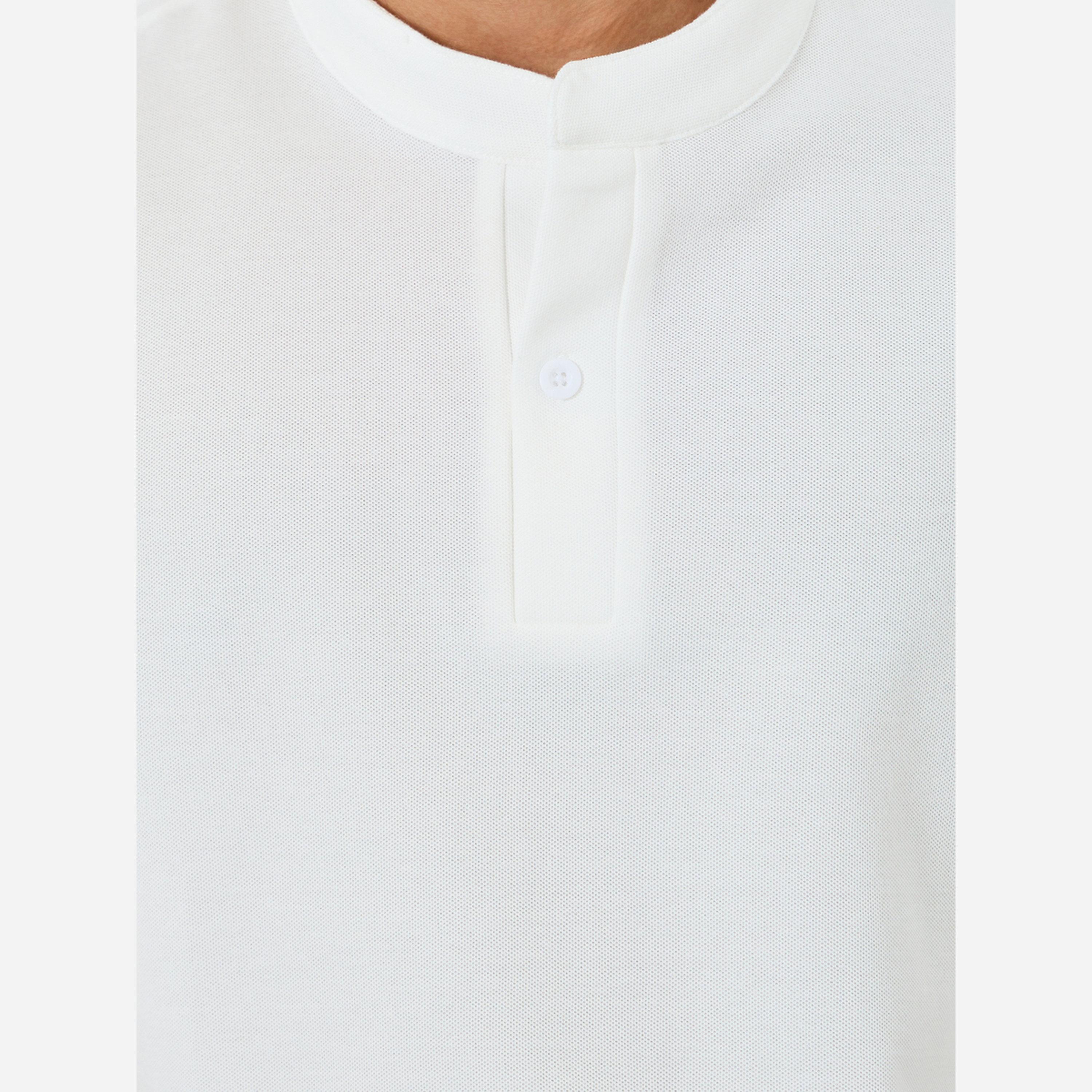 ستايلي - قميص بولو رجالي أنيق ومريح ياقة دائرية قماش البيكيه.-men-clothing-tshirtsandpolos-tshirts-image-3