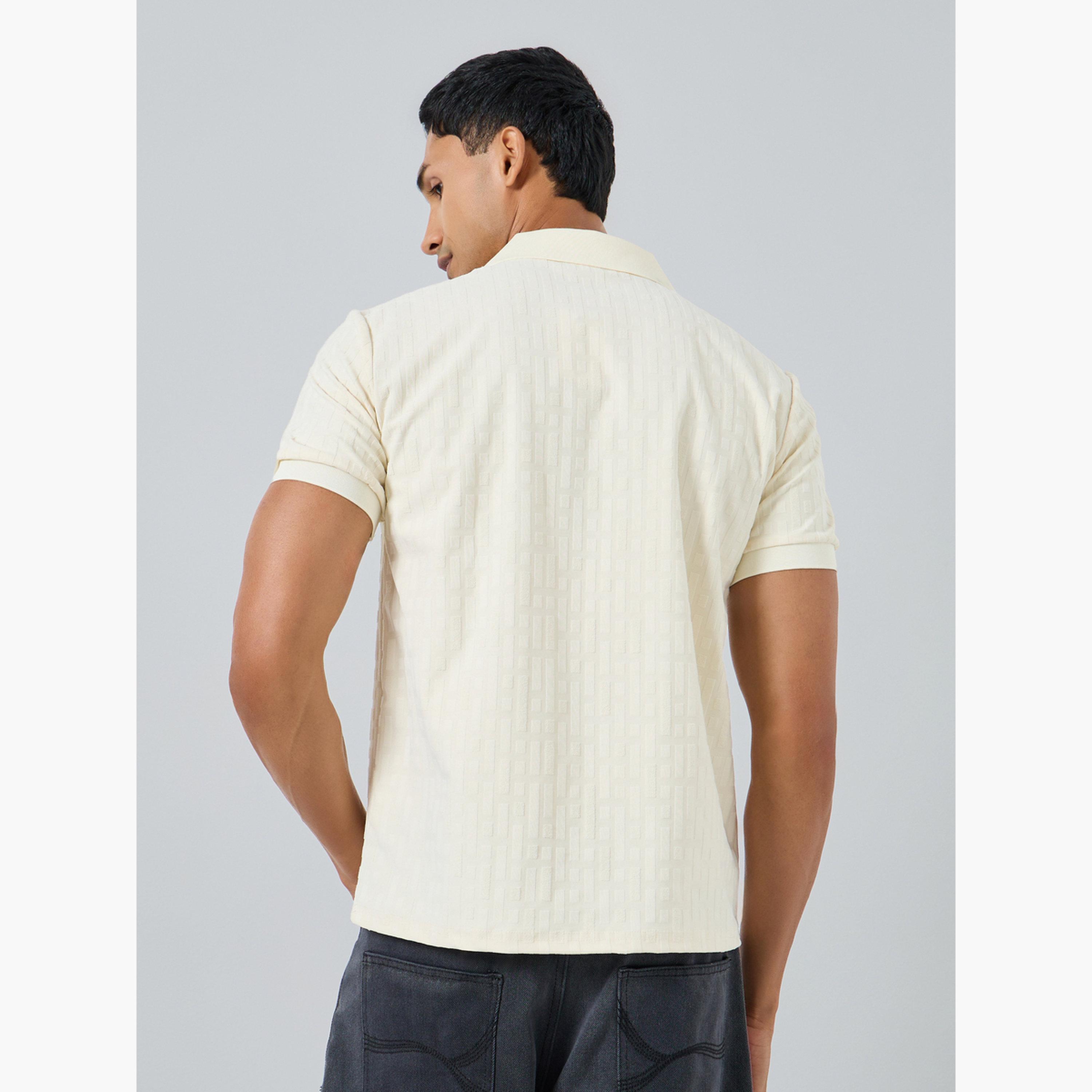 بولو محبوك بتفاصيل بارزة الملمس-men-clothing-tshirtsandpolos-polos-image-4