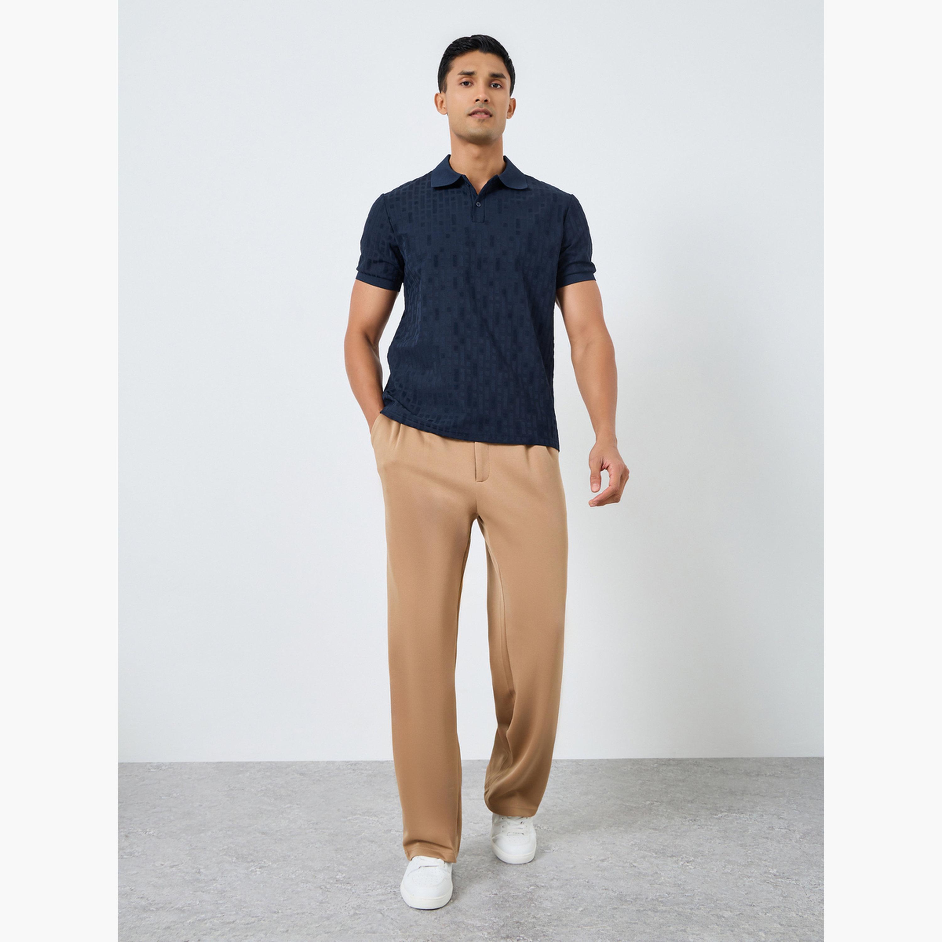 بولو محبوك بتفاصيل بارزة الملمس-men-clothing-tshirtsandpolos-polos-image-2