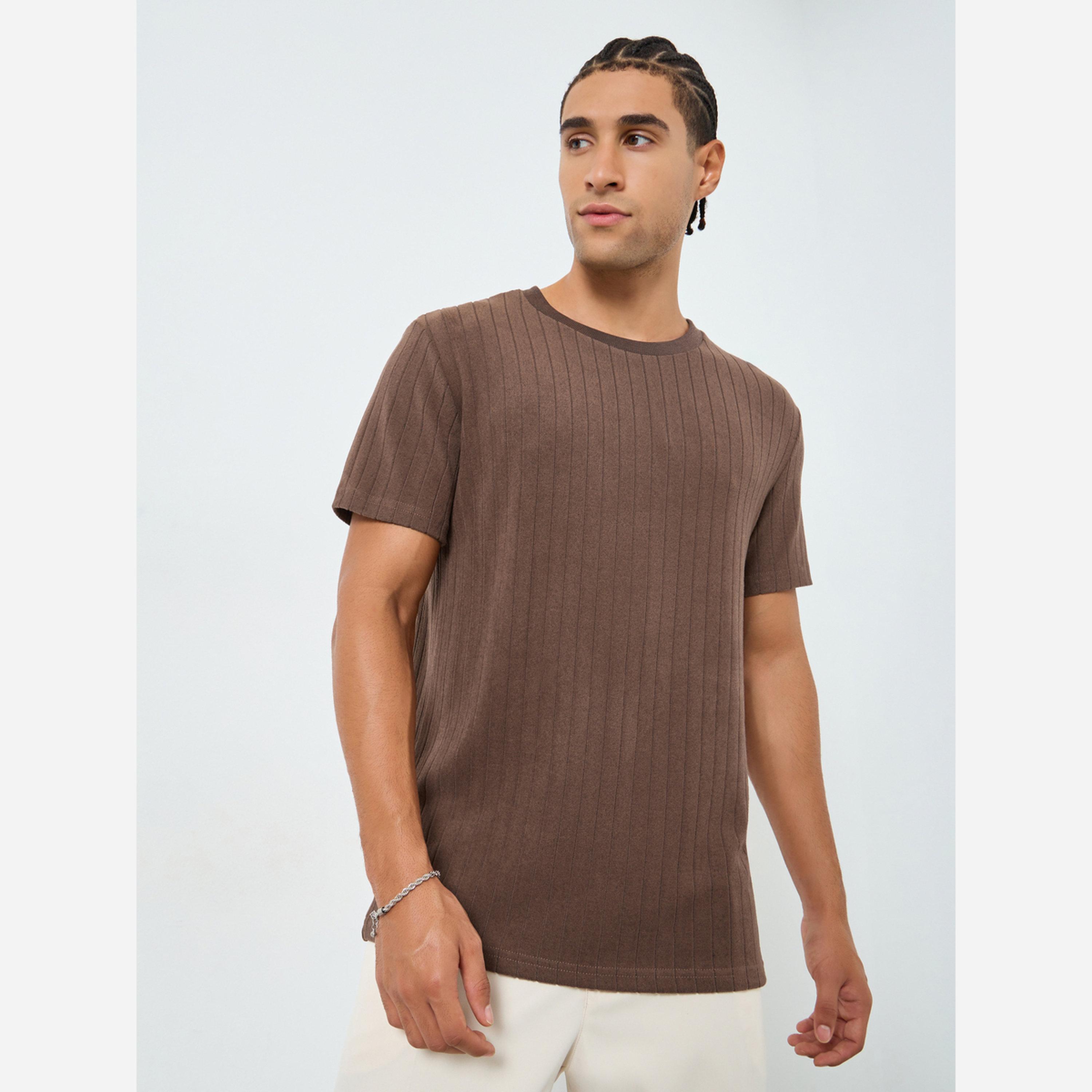 Styli Men Regular Mock Neck Ttextured T-Shirt-men-clothing-tshirtsandpolos-tshirts-image-1