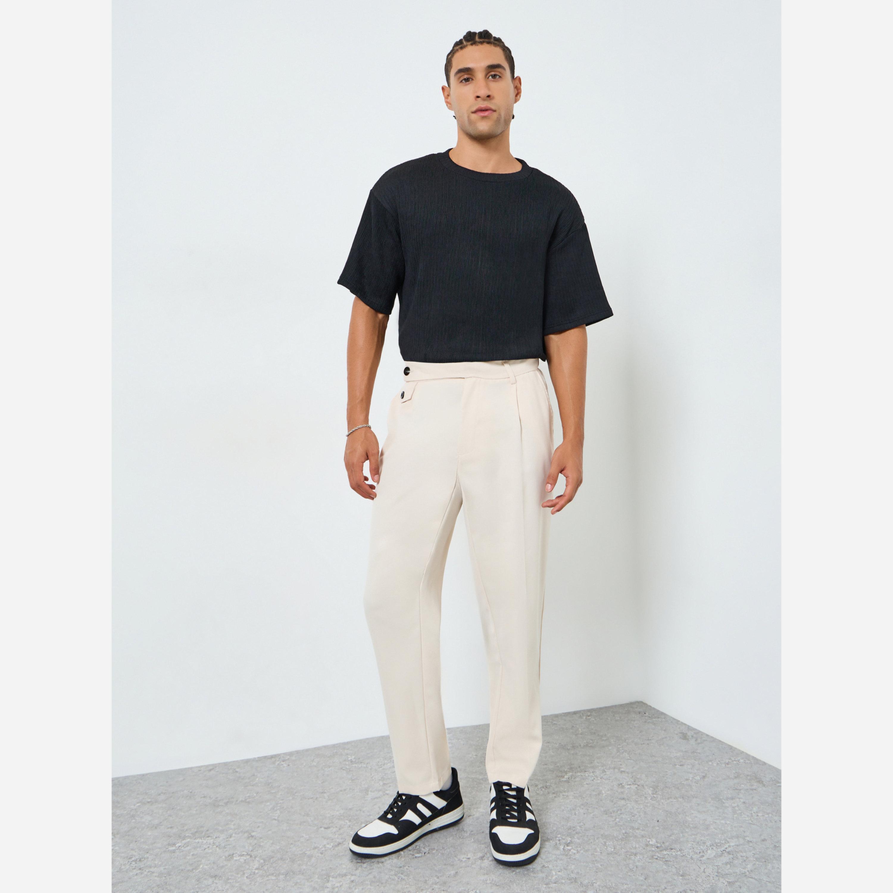 ستايلي - تيشيرت رجالي مقاس واسع ذو ملمس مجعد-men-clothing-tshirtsandpolos-tshirts-image-2