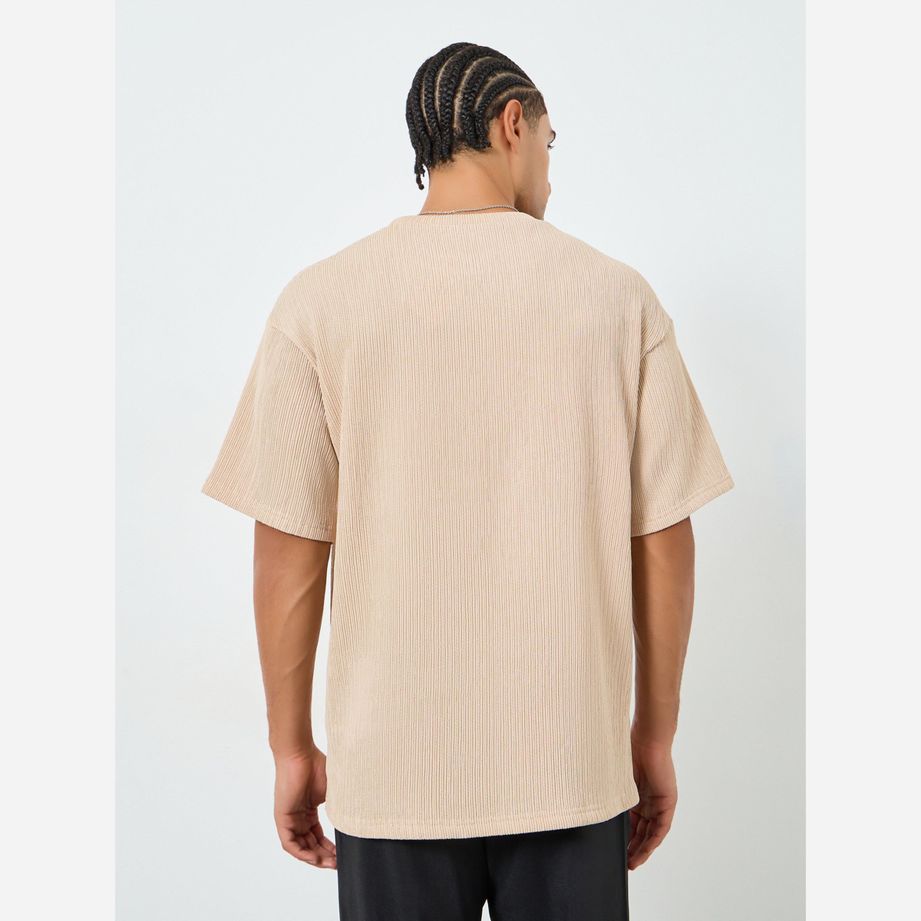 Styli Men Oversized Crinkle Textured T-Shirt-men-clothing-tshirtsandpolos-tshirts-image-5