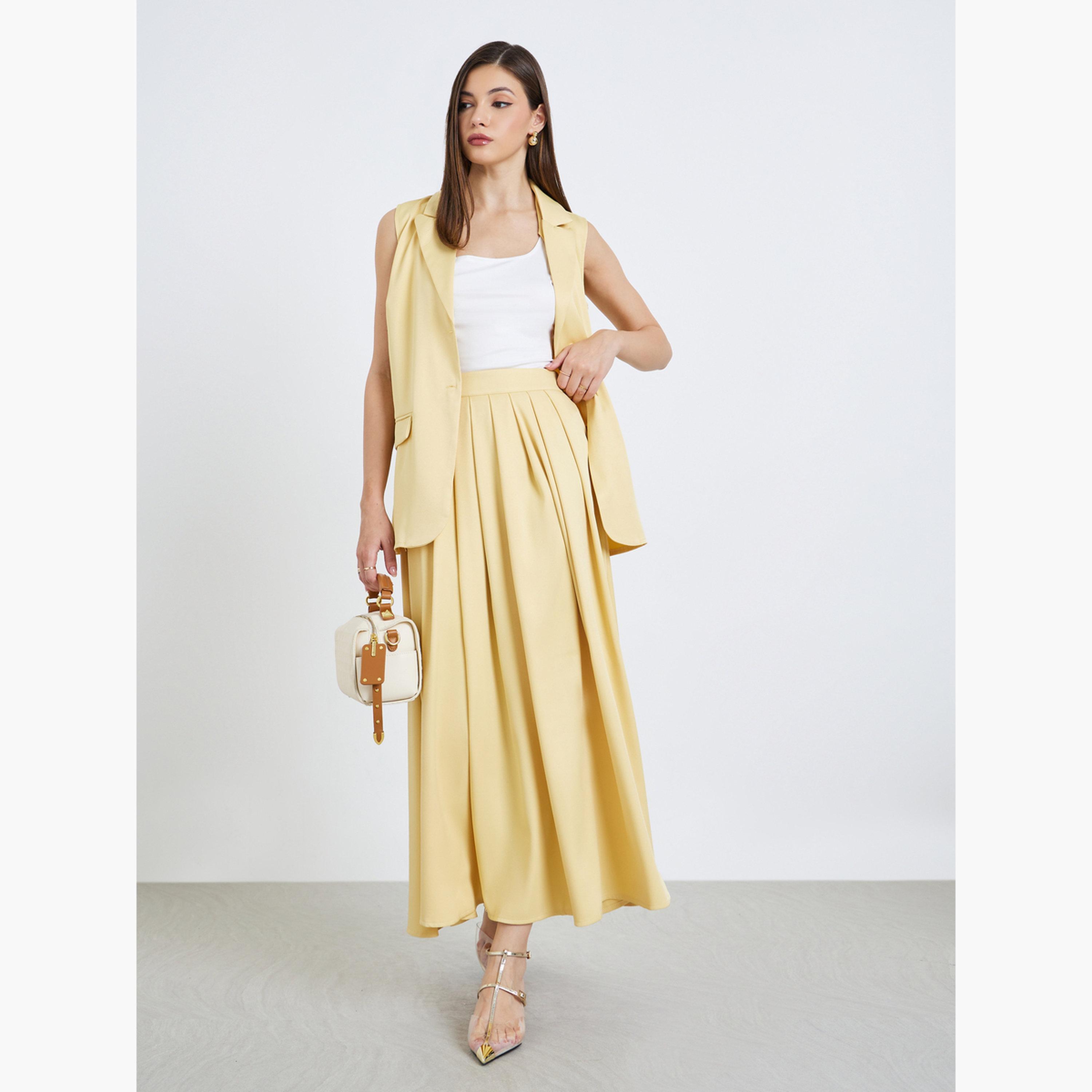 تنورة طويلة بطيات صندوقية بقصة واسعة-women-clothing-bottoms-skirts-image-3