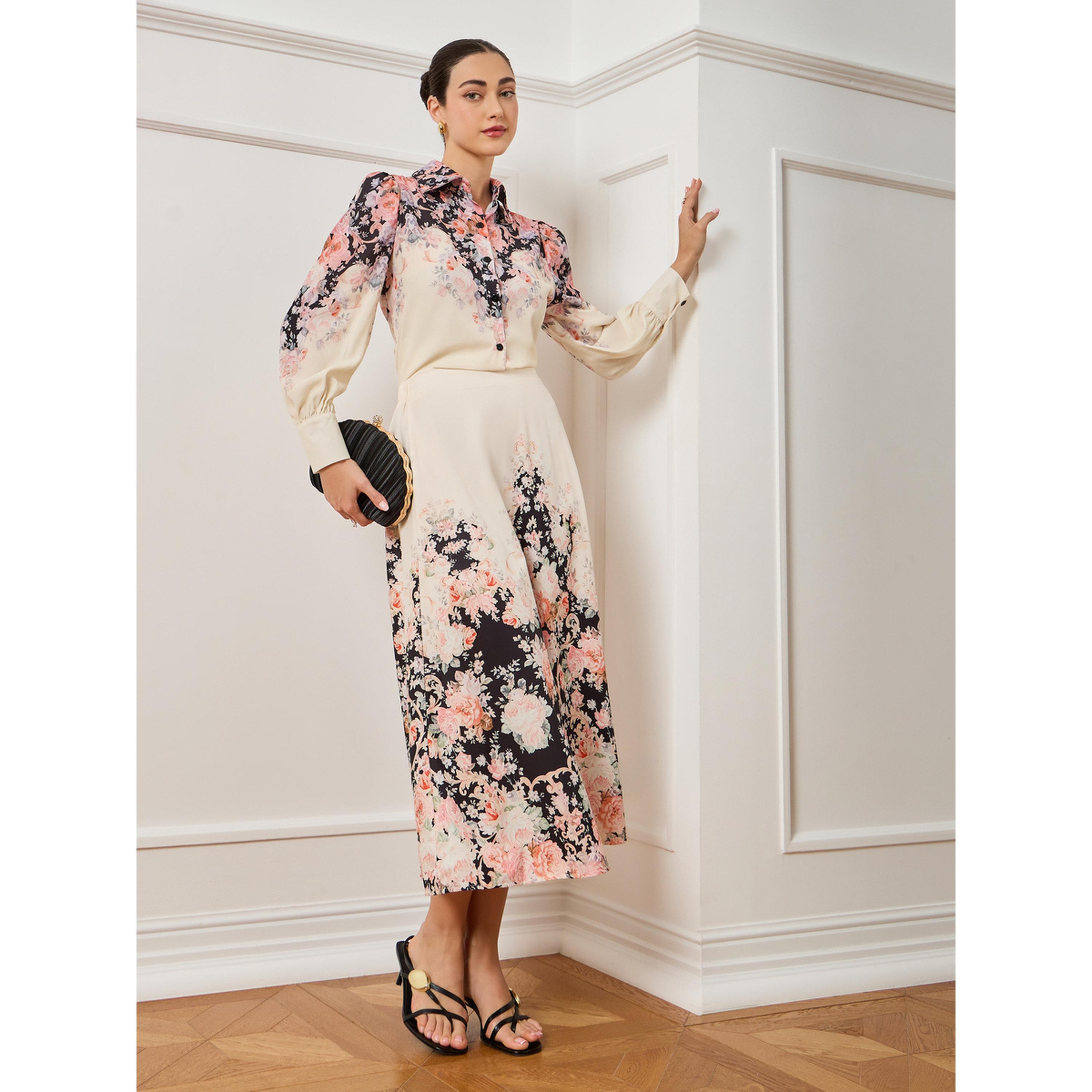 تنورة ميدي بطبعة زهور-women-clothing-bottoms-skirts-image-2