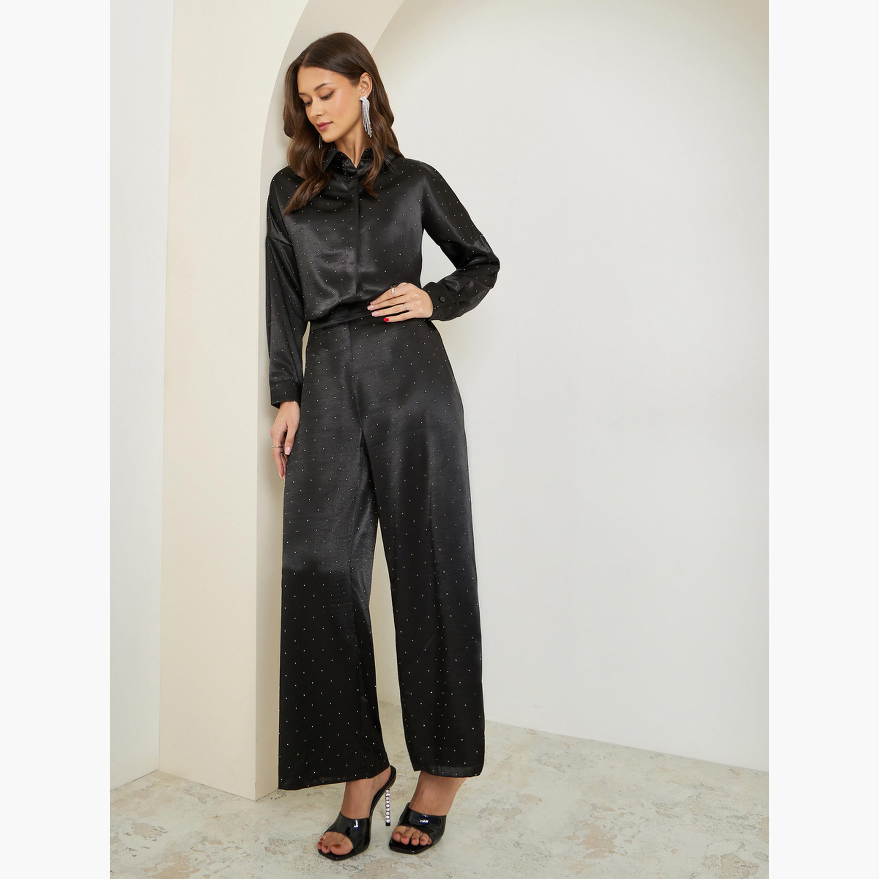 بنطال منمق بأرجل واسعة-women-clothing-bottoms-trousers-image-2