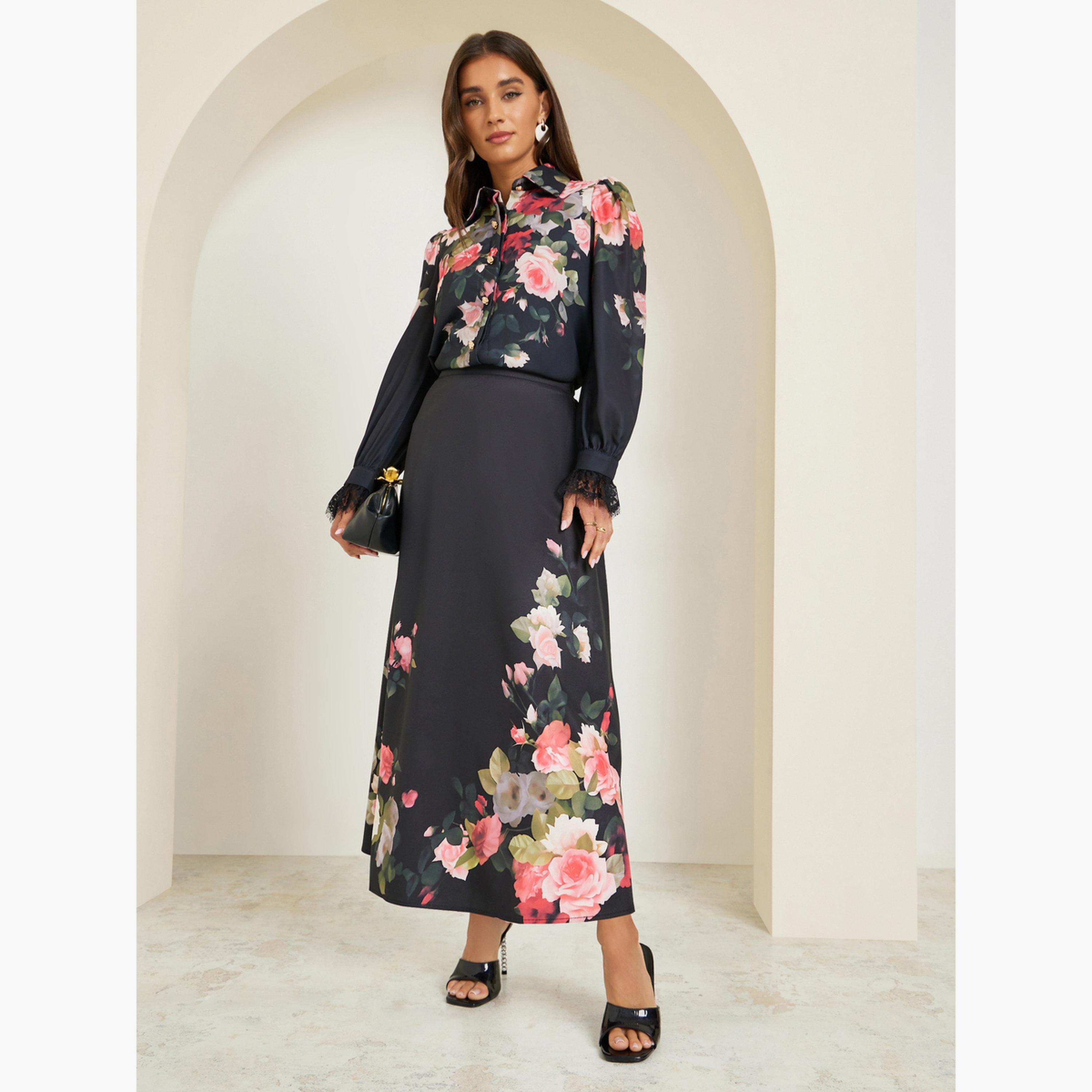 بلوزة بأكمام طويلة وطبعة زهور-women-clothing-shirtsandblouses-shirts-image-2
