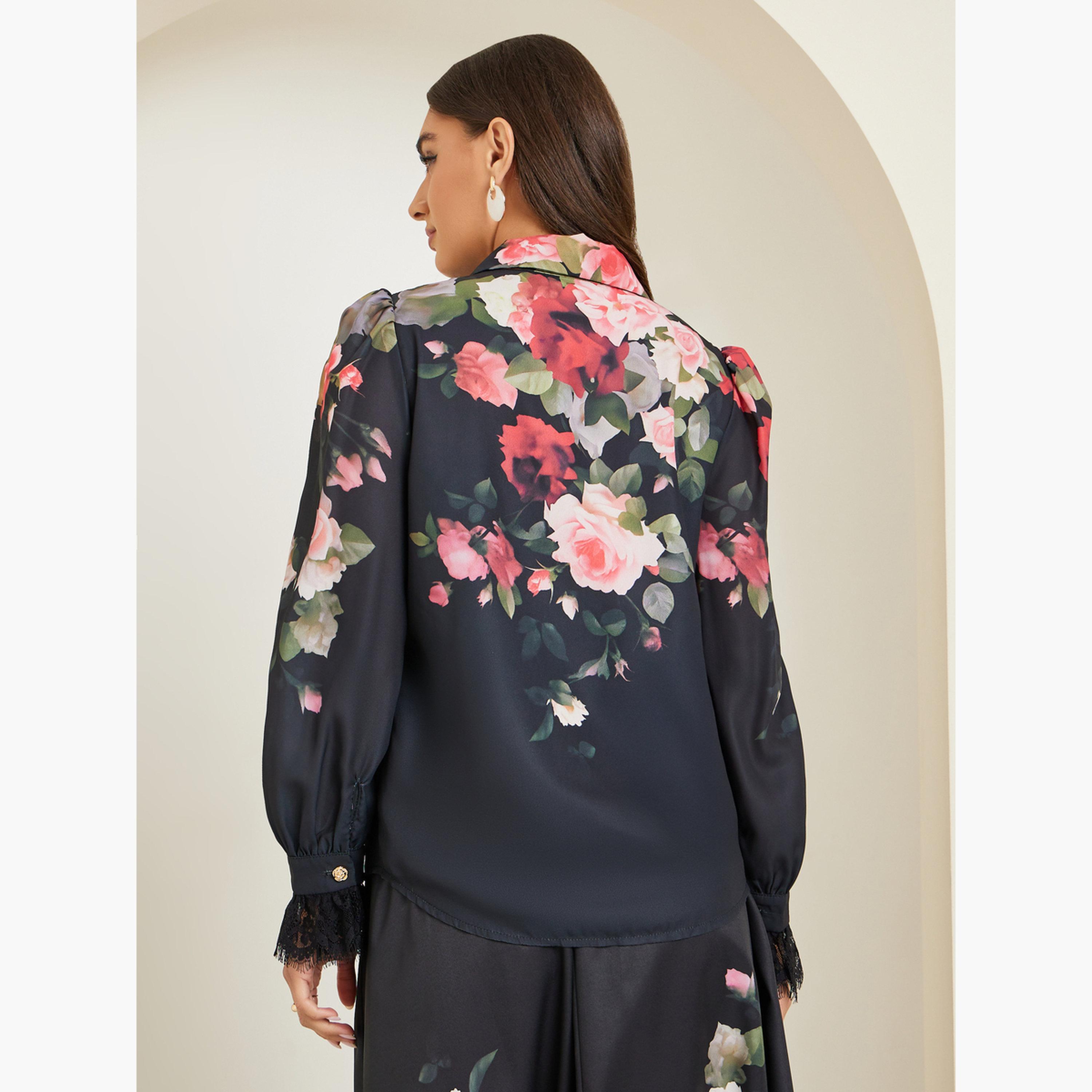 بلوزة بأكمام طويلة وطبعة زهور-women-clothing-shirtsandblouses-shirts-image-5