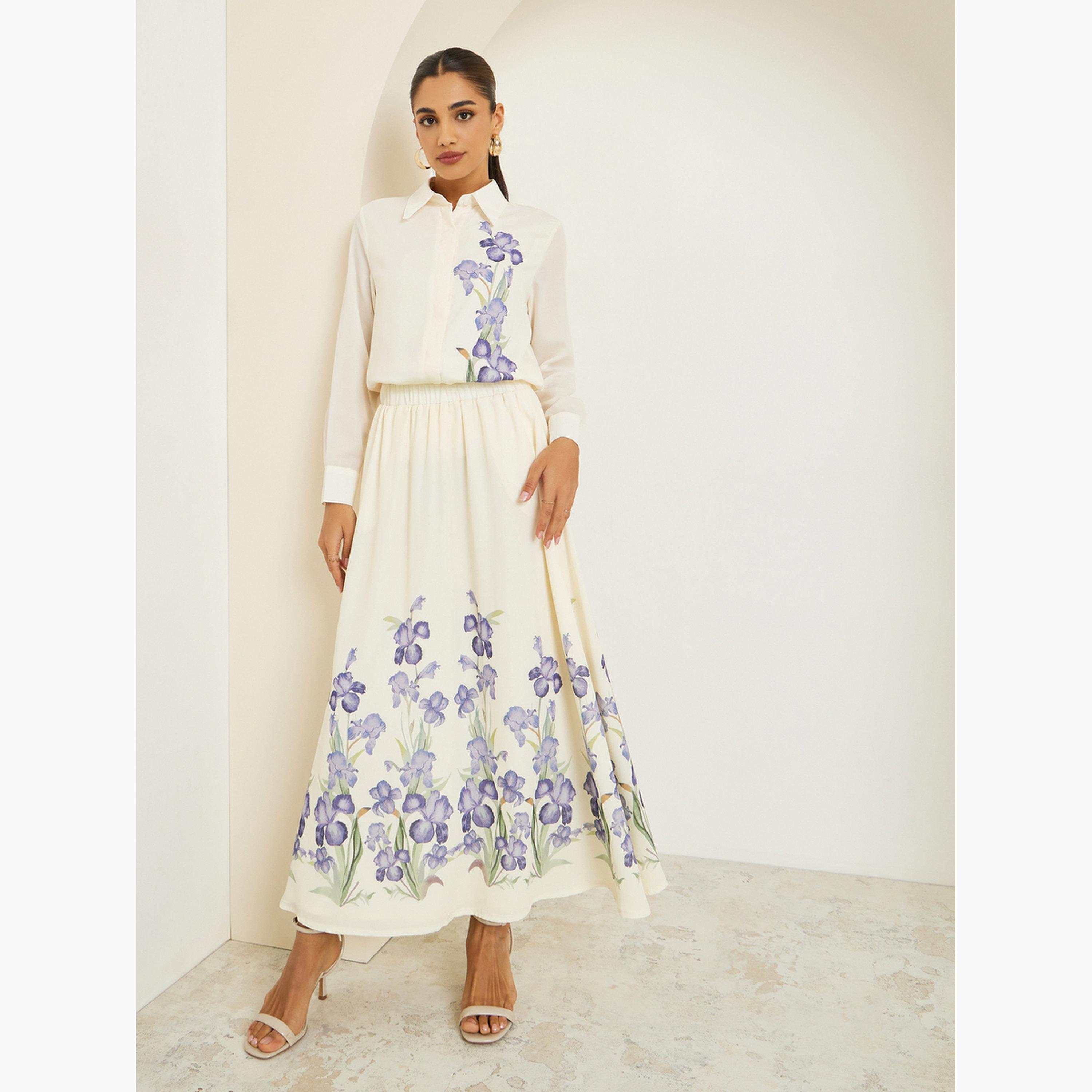 بلوزة بأكمام طويلة وطبعة زهور-women-clothing-shirtsandblouses-shirts-image-3