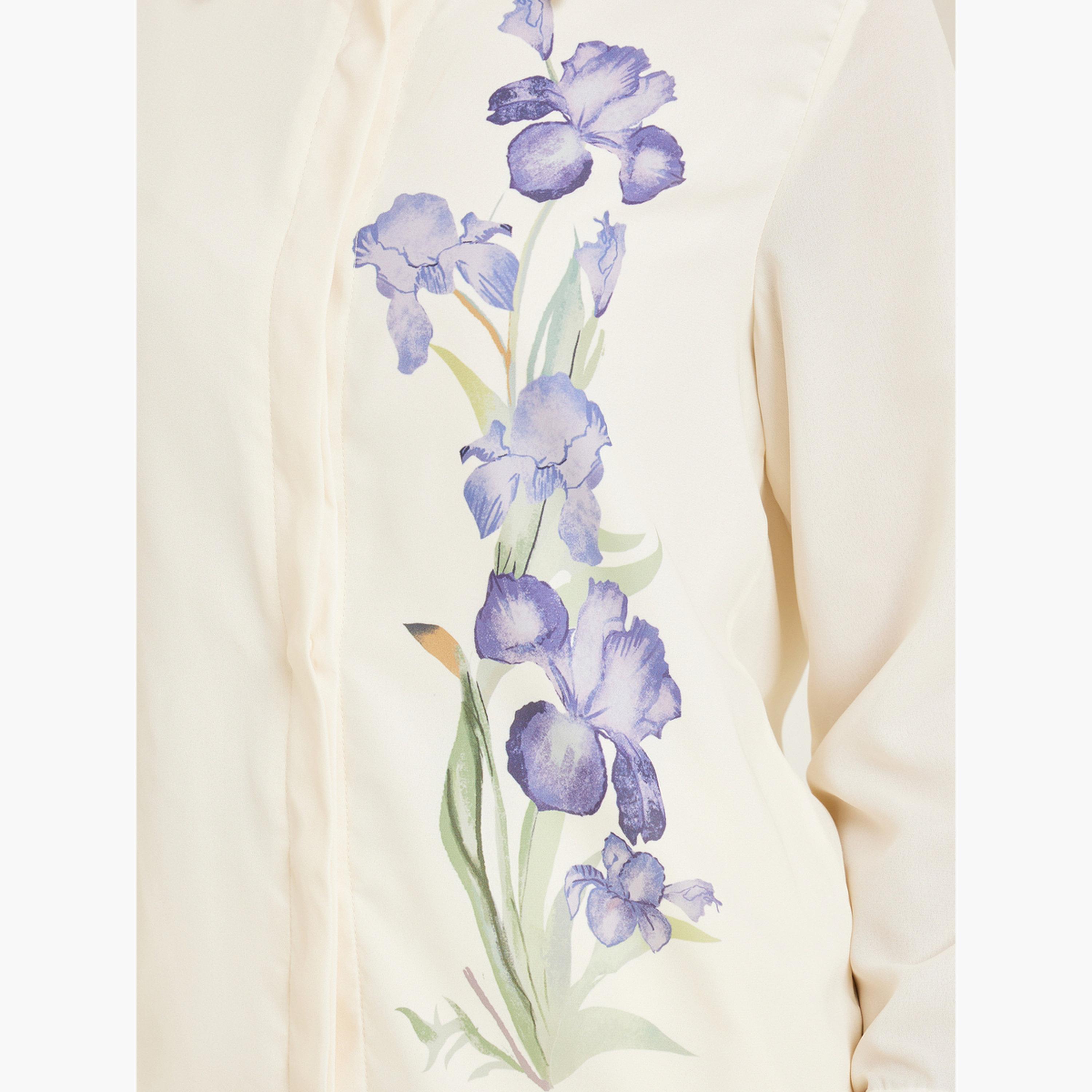 بلوزة بأكمام طويلة وطبعة زهور-women-clothing-shirtsandblouses-shirts-image-4