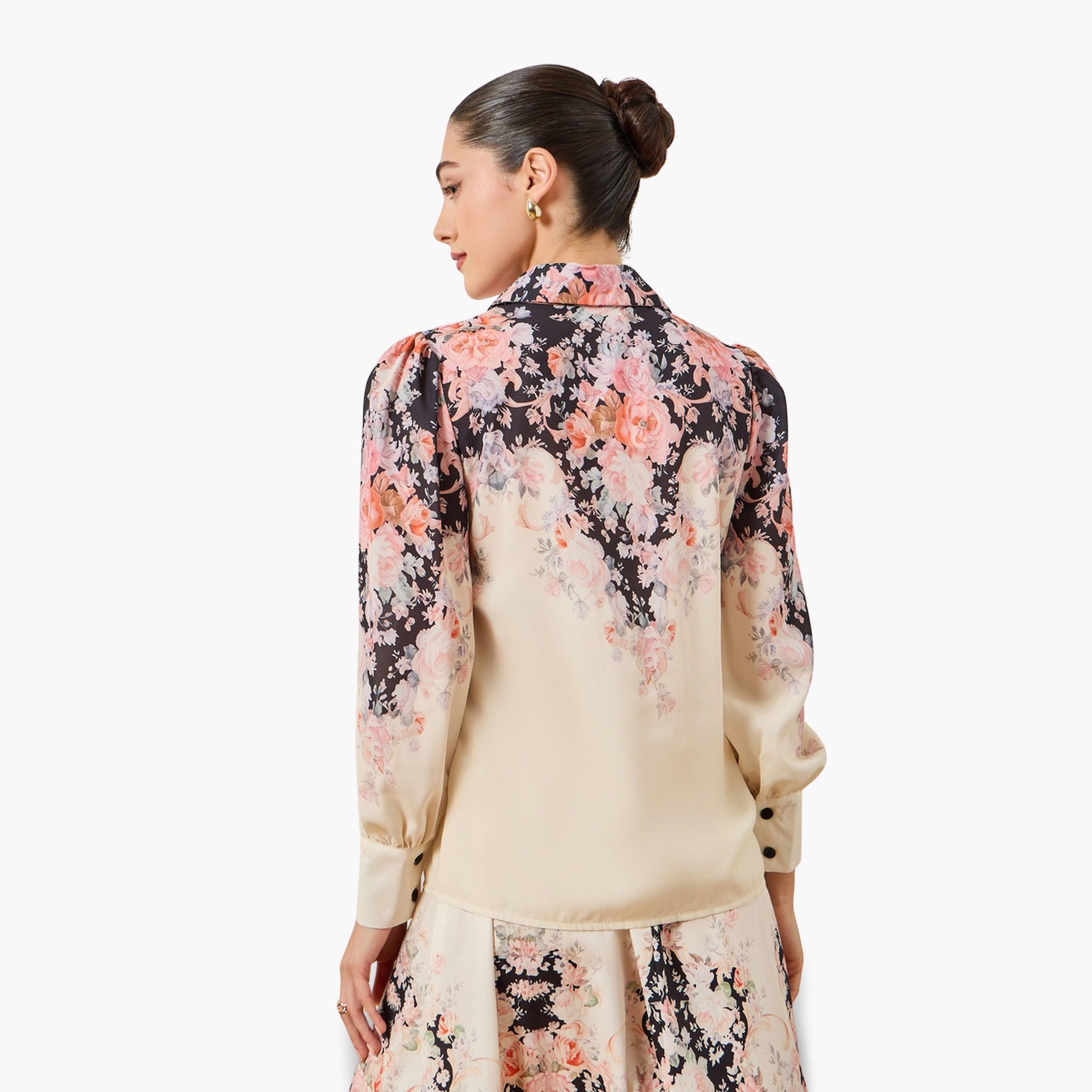 بلوزة بأزرار وطبعة زهور لون أوف وايت-women-clothing-shirtsandblouses-shirts-image-5