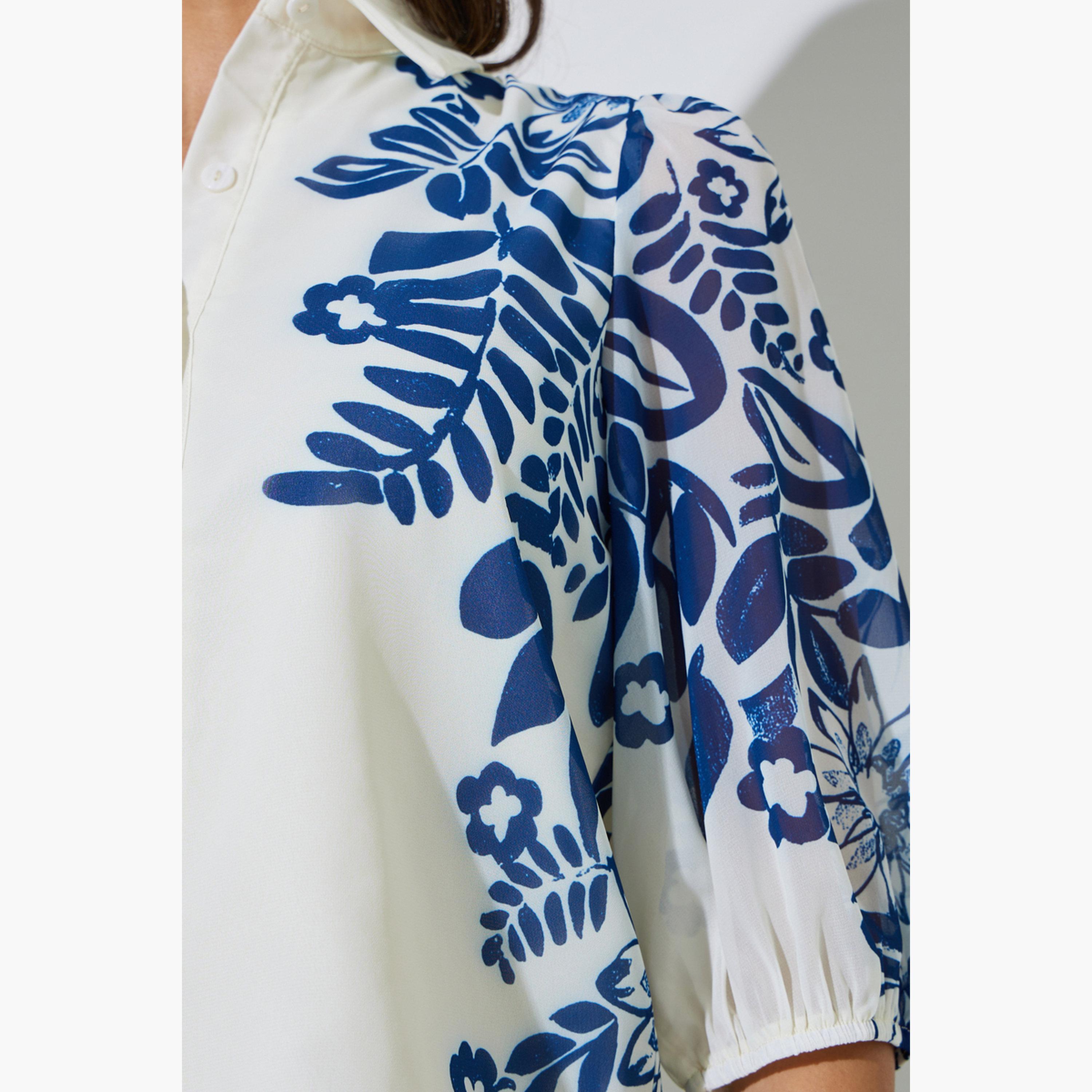 بلوزة بطبعة زهور وحافة-women-clothing-shirtsandblouses-shirts-image-5
