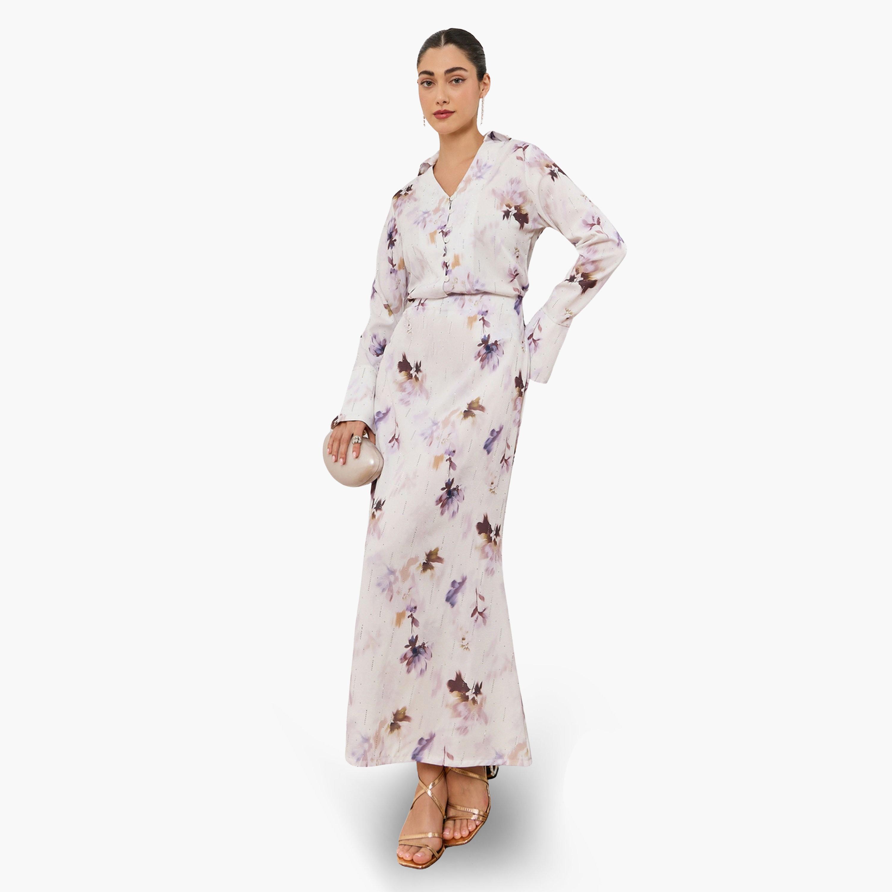 Styli Women Off-White Floral Print Long Sleeve Blouse-women-clothing-shirtsandblouses-blouses-image-2