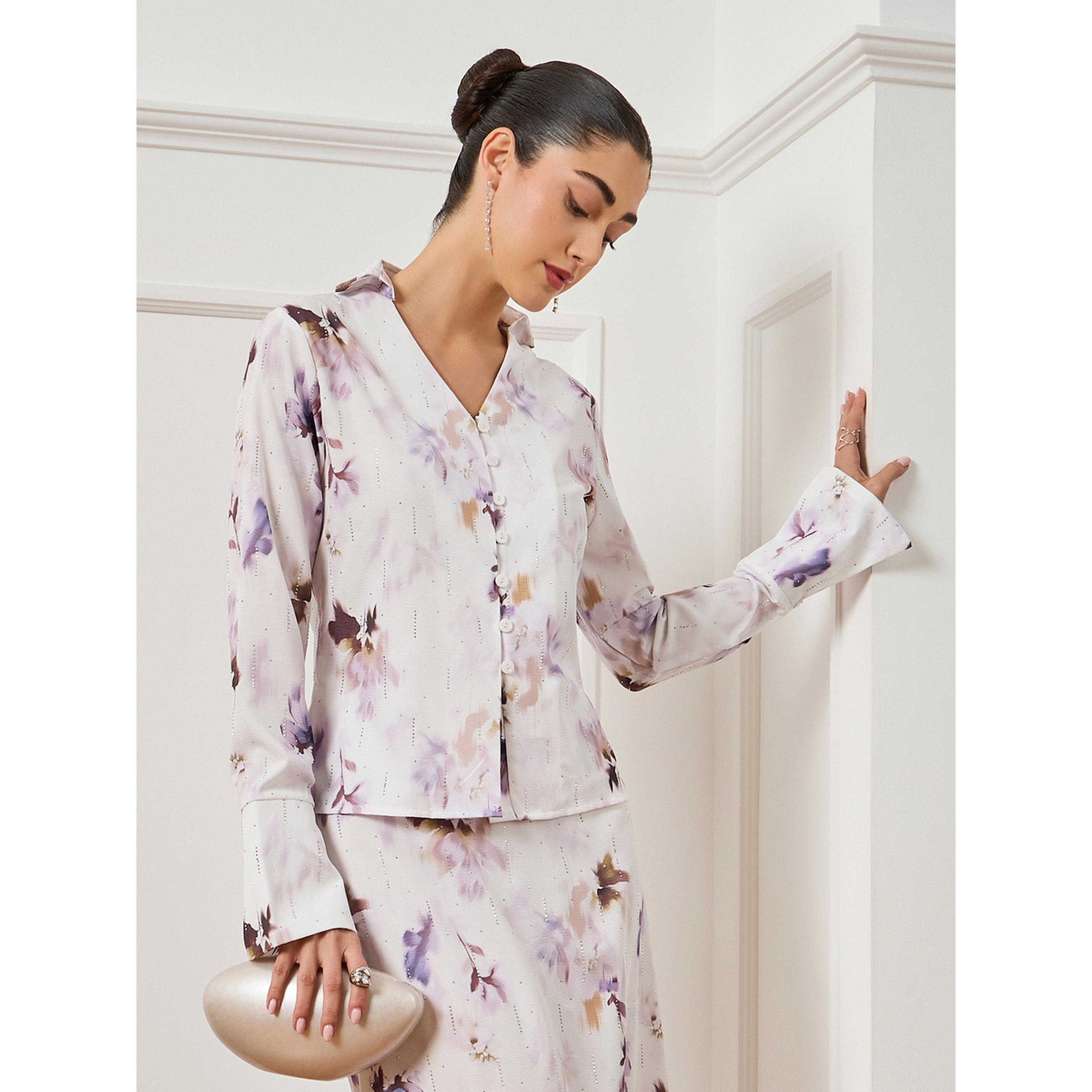 Styli Women Off-White Floral Print Long Sleeve Blouse-women-clothing-shirtsandblouses-blouses-image-3