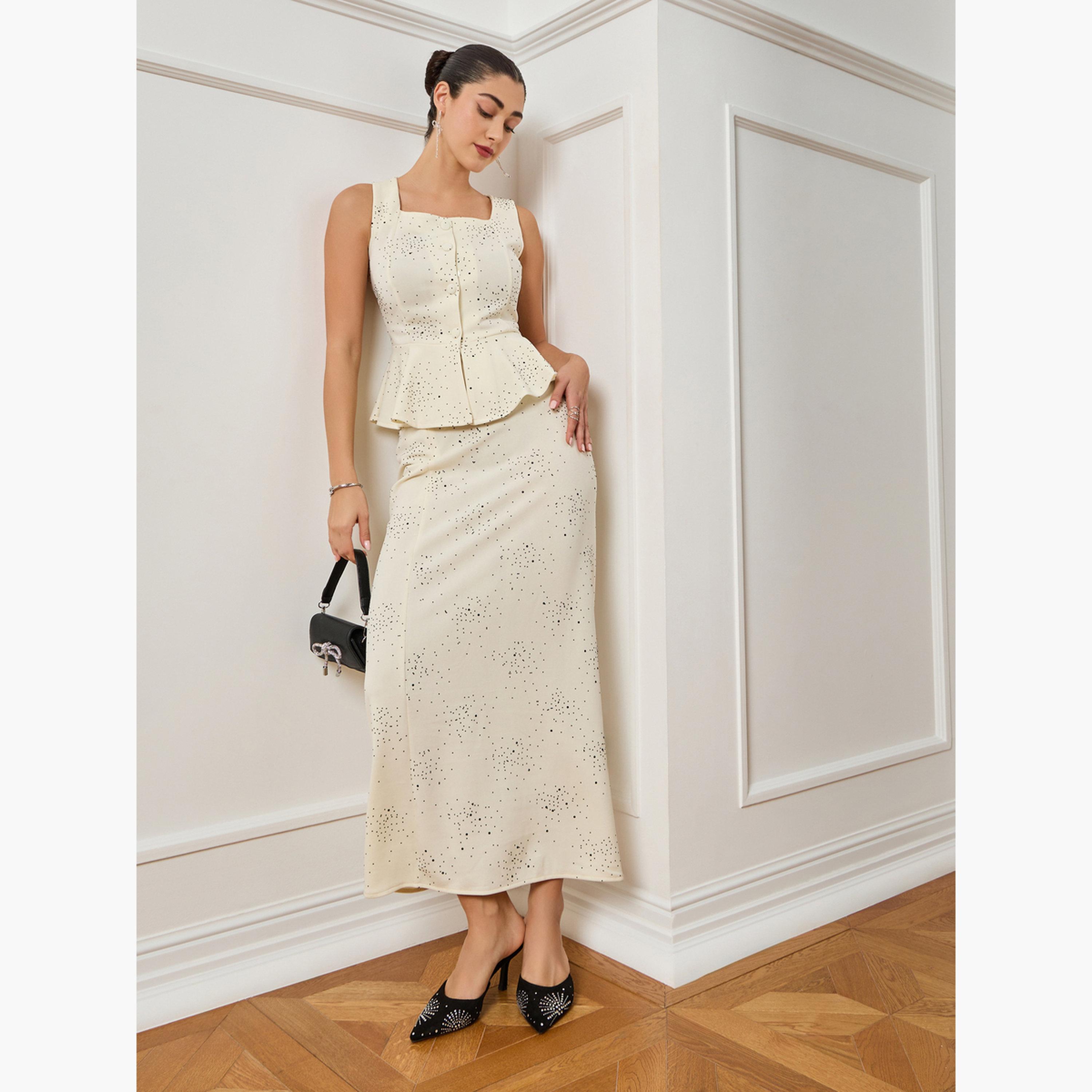 Styli Women Off-White Sleeveless Peplum Top-women-clothing-shirtsandblouses-blouses-image-2