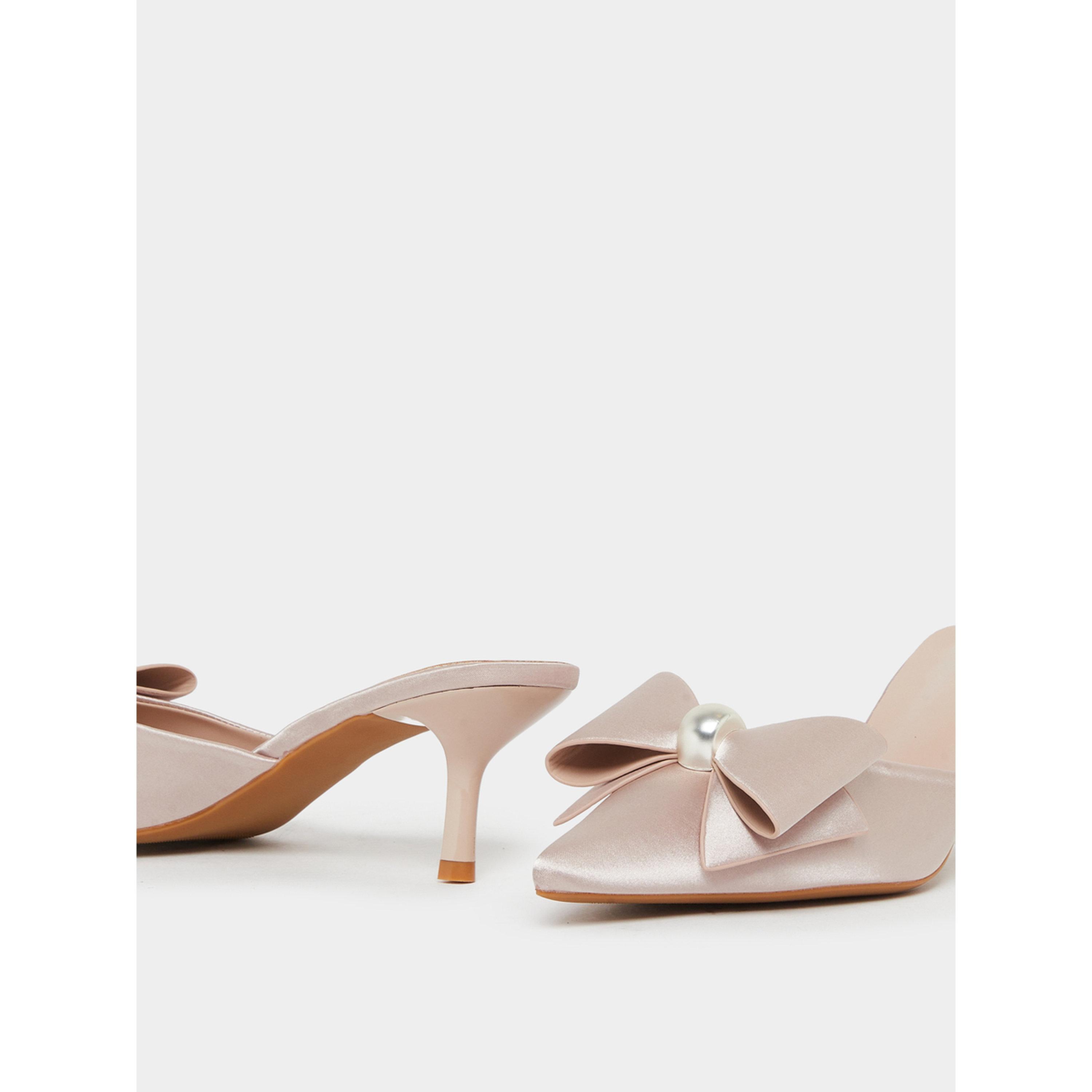 حذاء ميول ساتان وتفاصيل فيونكة-women-shoes-heels-image-3