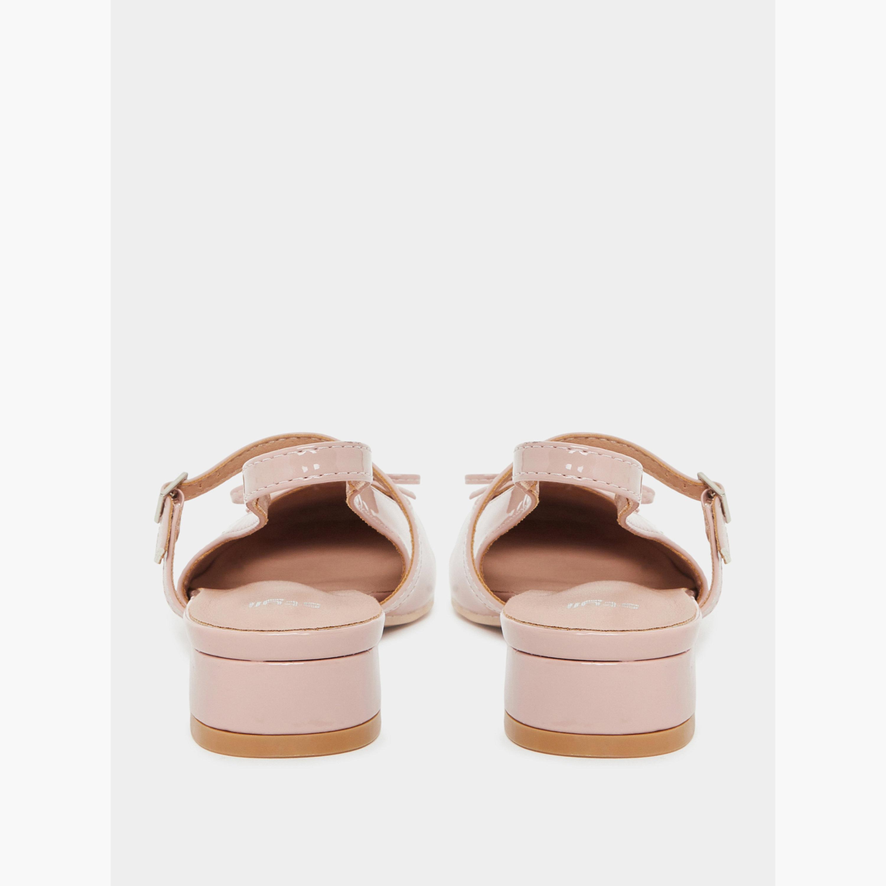 Styli Pink Patent Mary Jane Flats-women-shoes-heels-image-4