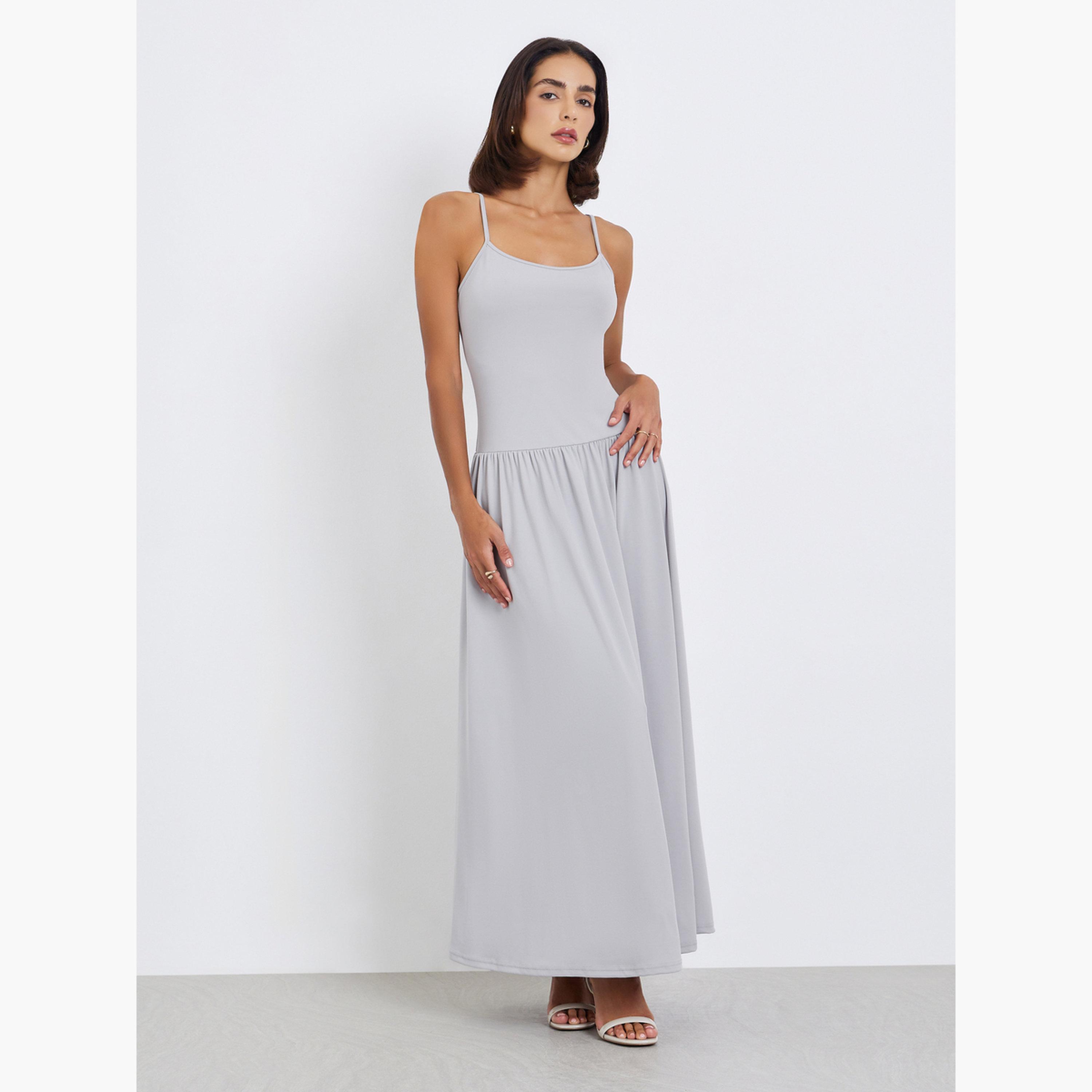 فستان طويل بأربطة مع بوليرو-women-clothing-dresses-image-3