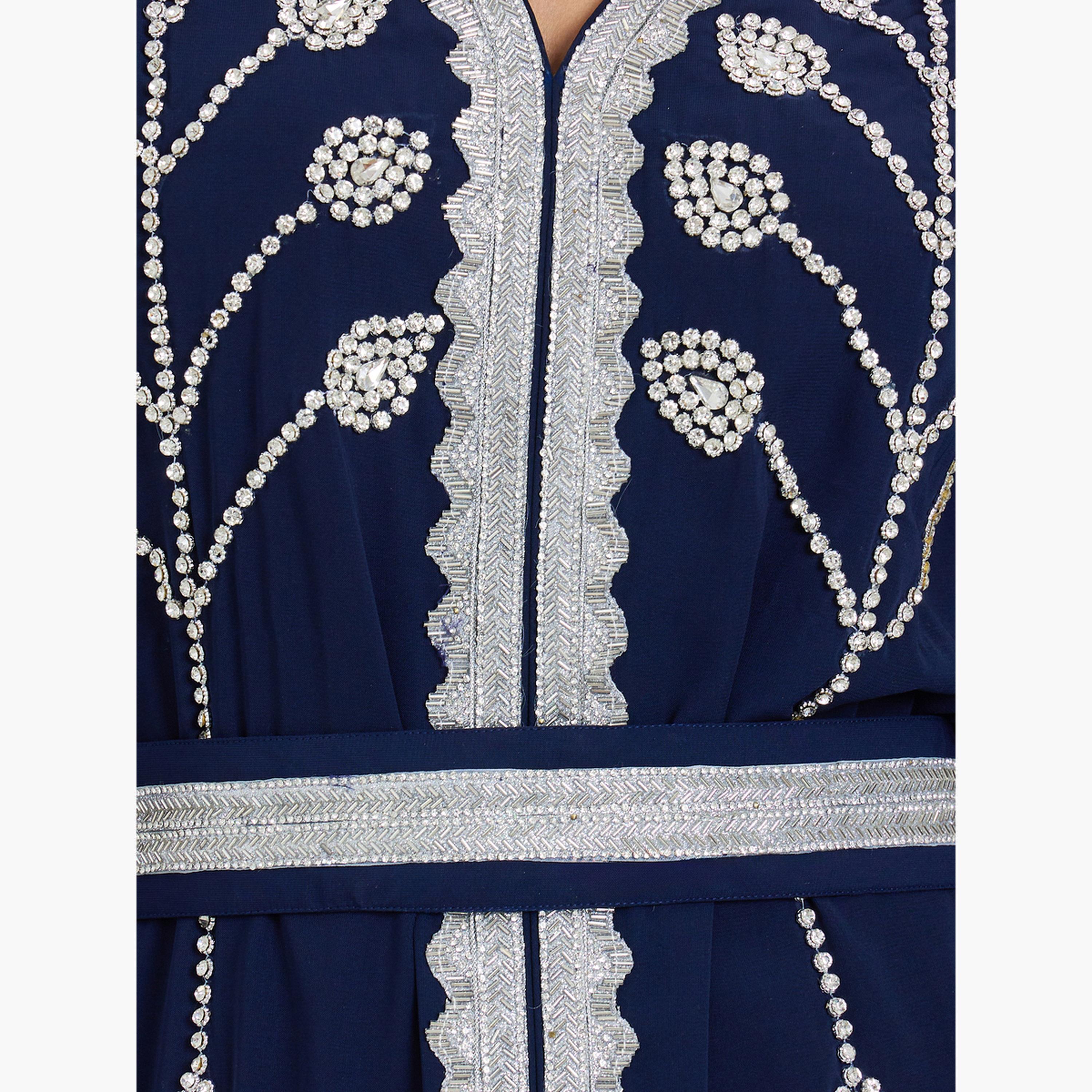 Maxim Creation Women Embellished Jalabiya with Tie Belt-women-arabicclothing-jalabiyas-image-4