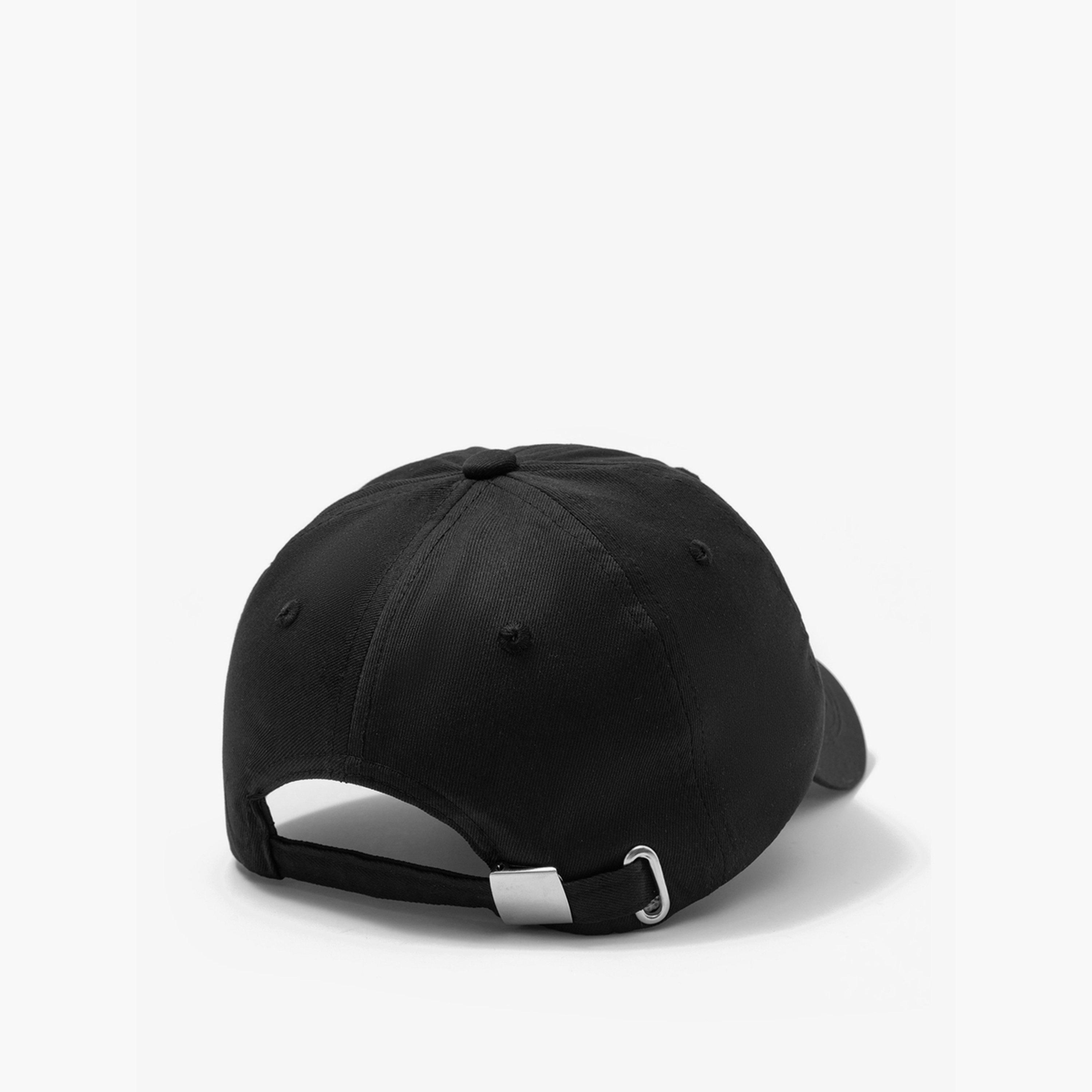 Take Two Black Slogan Embroidery Baseball Cap-women-clothingaccessories-capsandhats-image-2