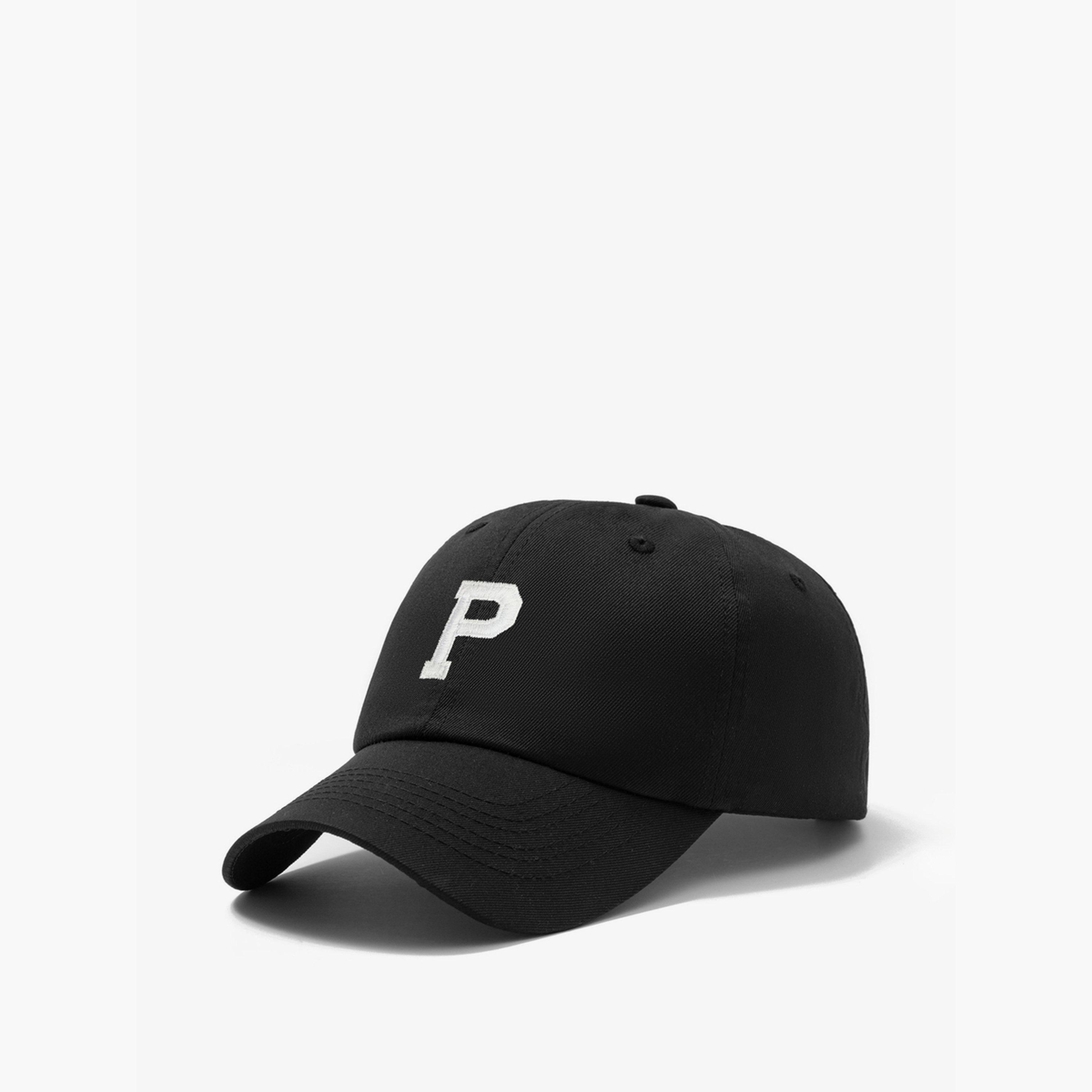 Take Two Black Slogan Embroidery Baseball Cap-men-caps-image-1