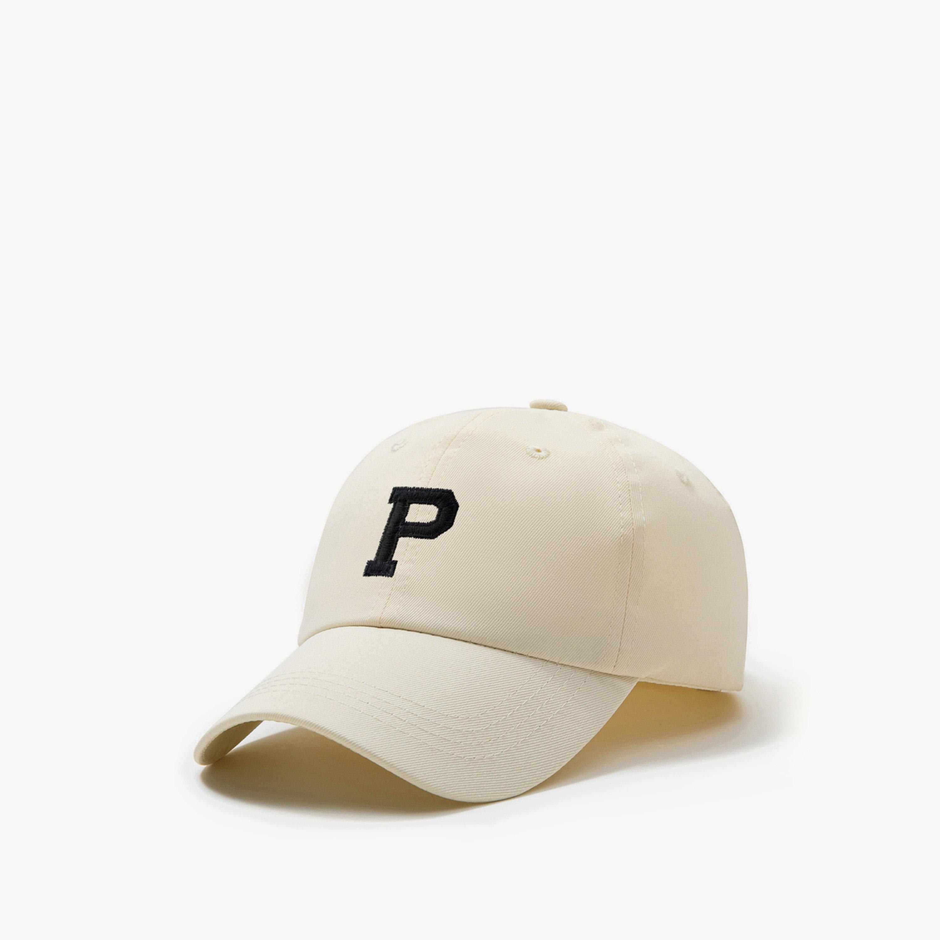تيك تو - قبعة بيسبول مطرزة لون البيج-men-caps-image-1