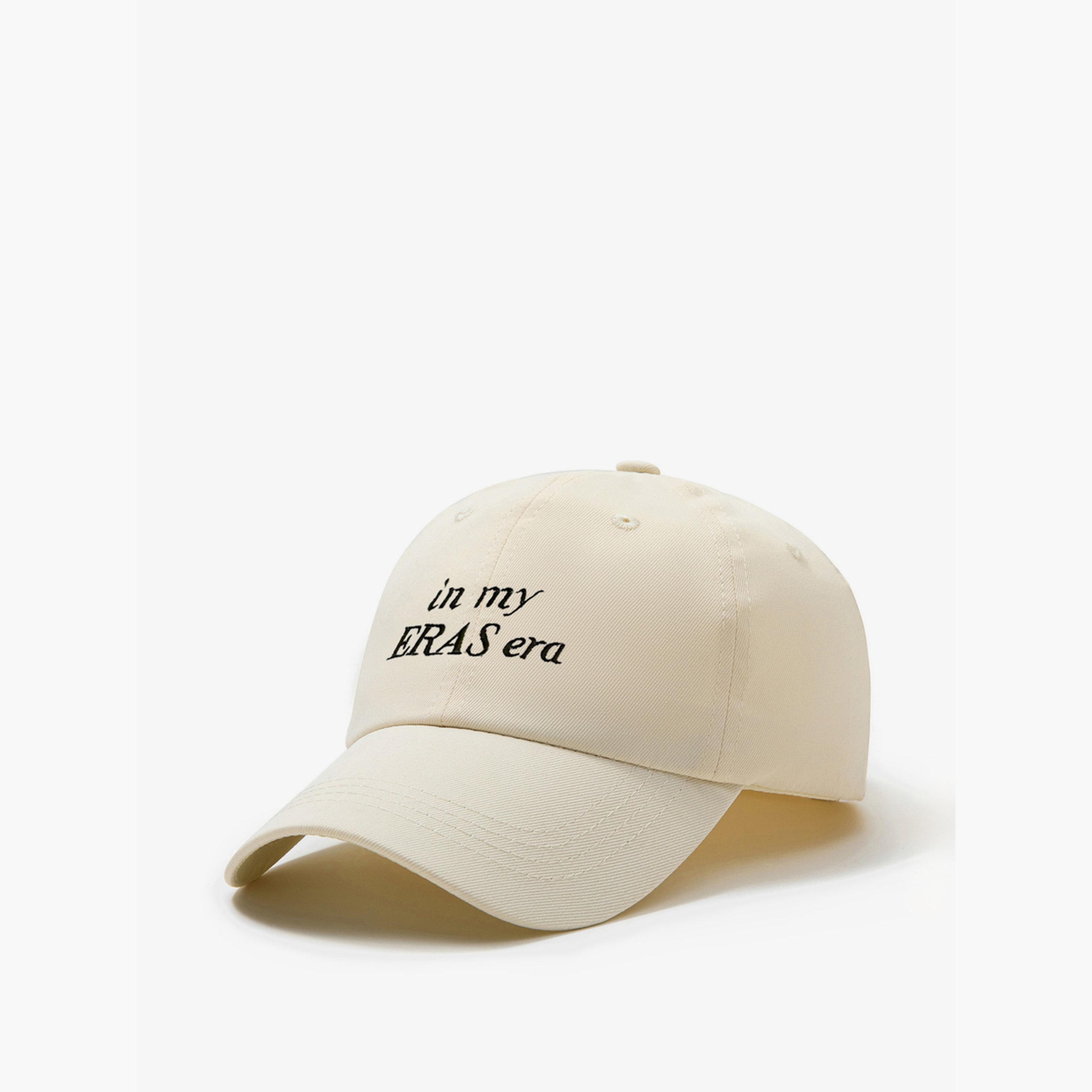 Take Two Beige Slogan Embroidery Baseball Cap-women-clothingaccessories-capsandhats-image-1