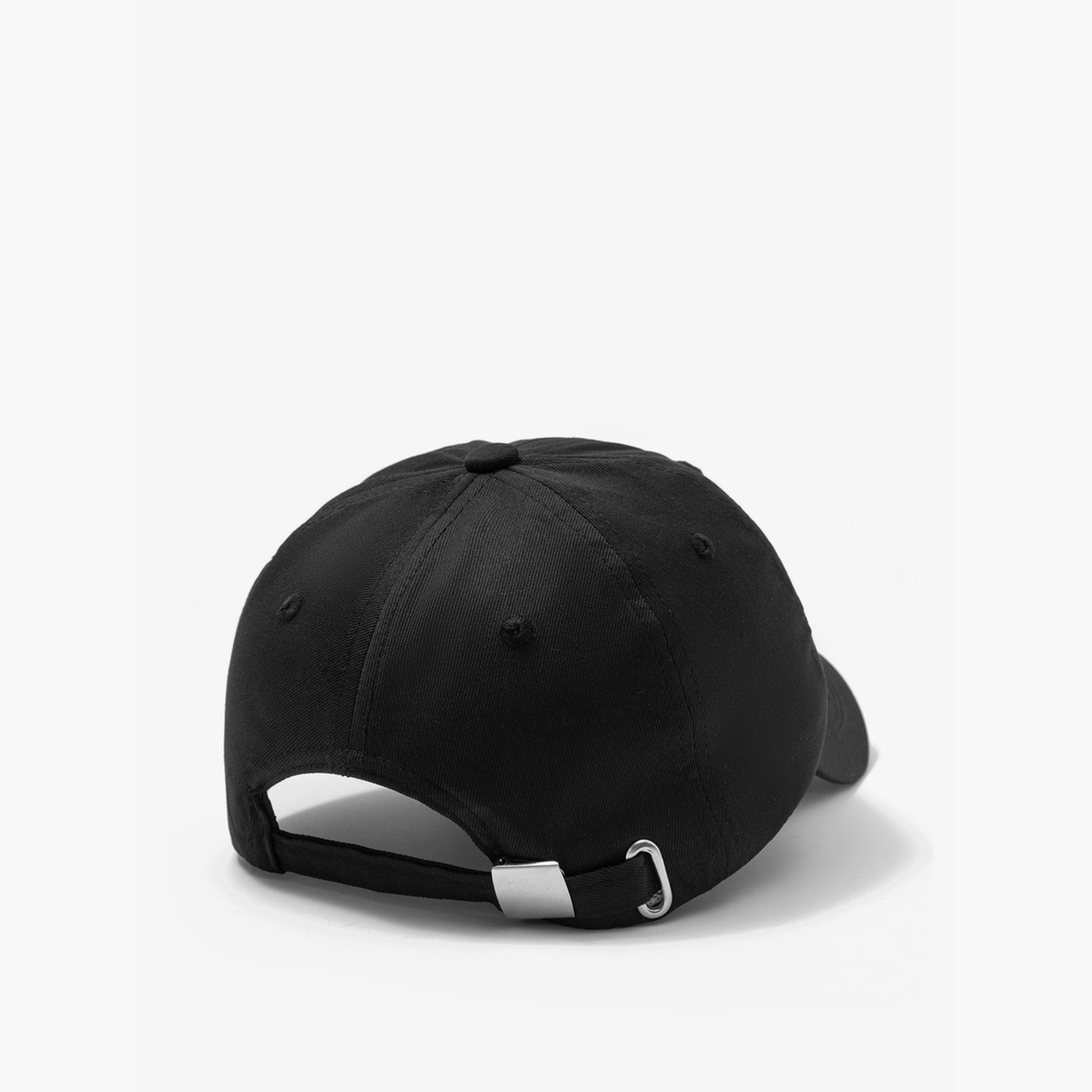 Take Two Black Brooklyn Embroidered Baseball Cap-men-caps-image-2