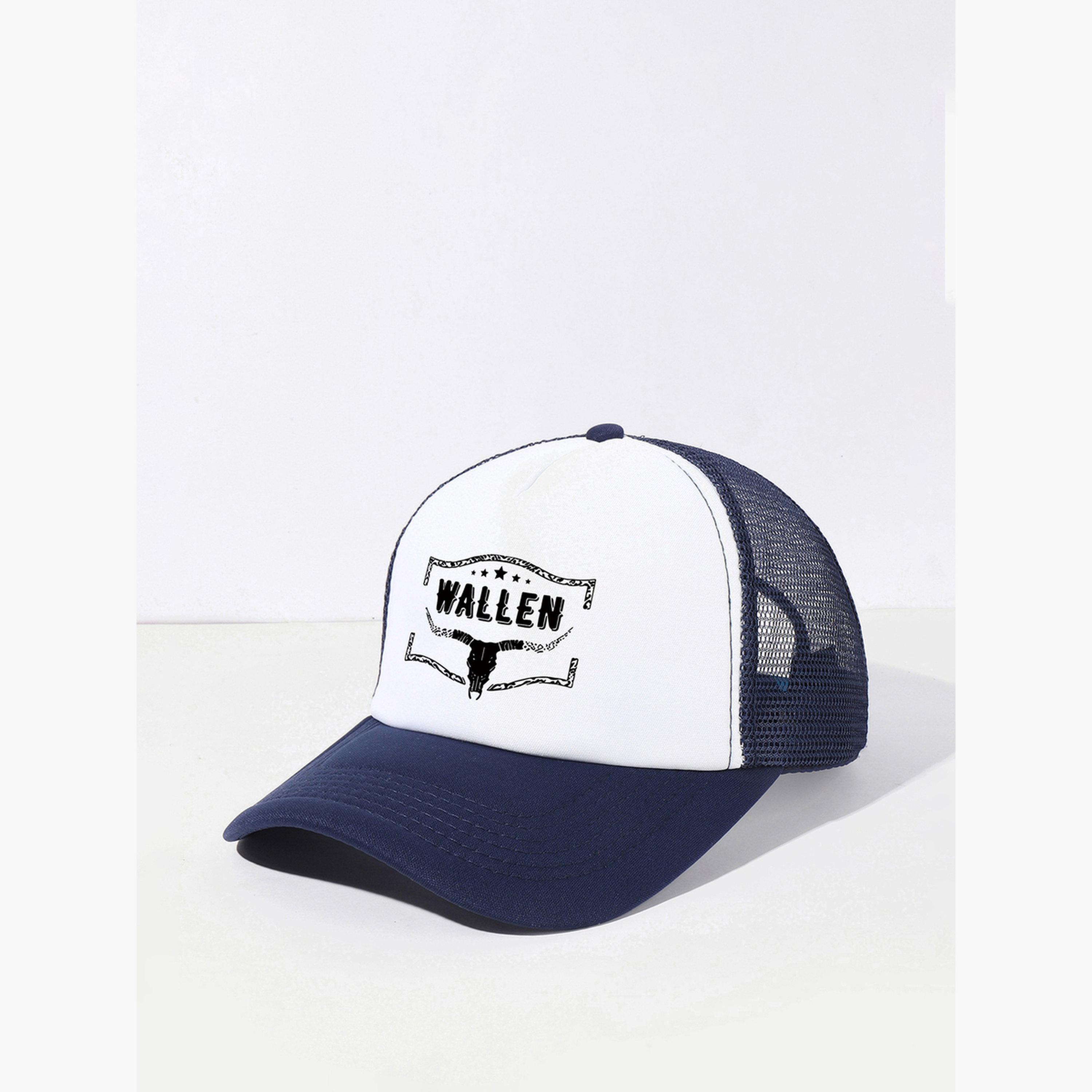 Take Two Wallen Graphic Print Baseball Cap-men-caps-image-1