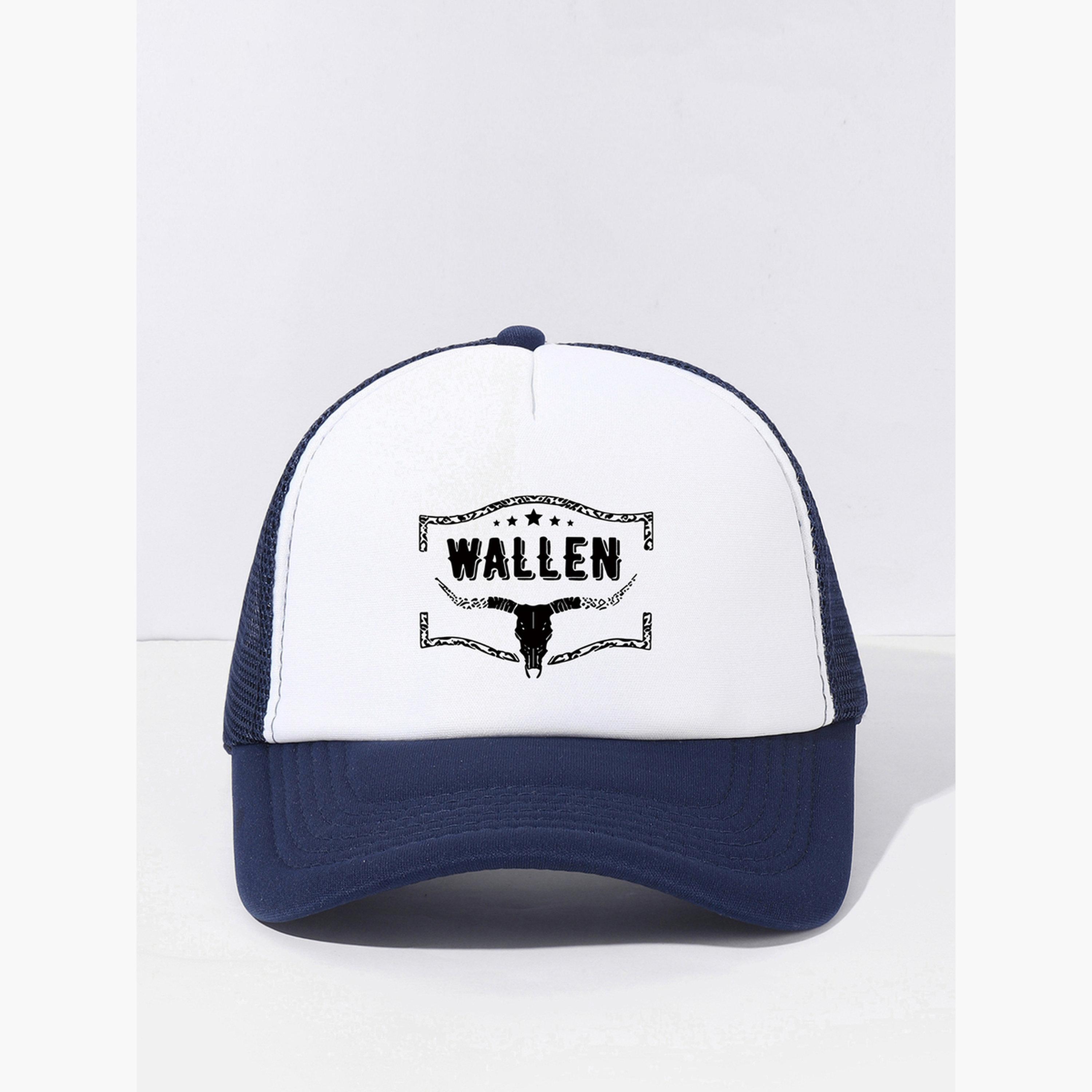 Take Two Wallen Graphic Print Baseball Cap-men-caps-image-3