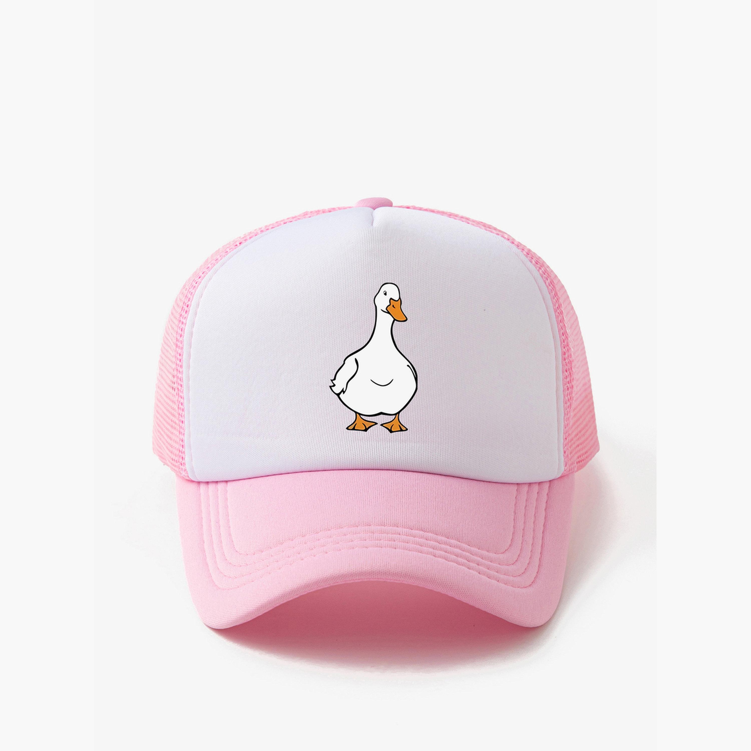 تيك تو - قبعة بيسبول بطبعة بطة لون وردي-women-clothingaccessories-capsandhats-image-3