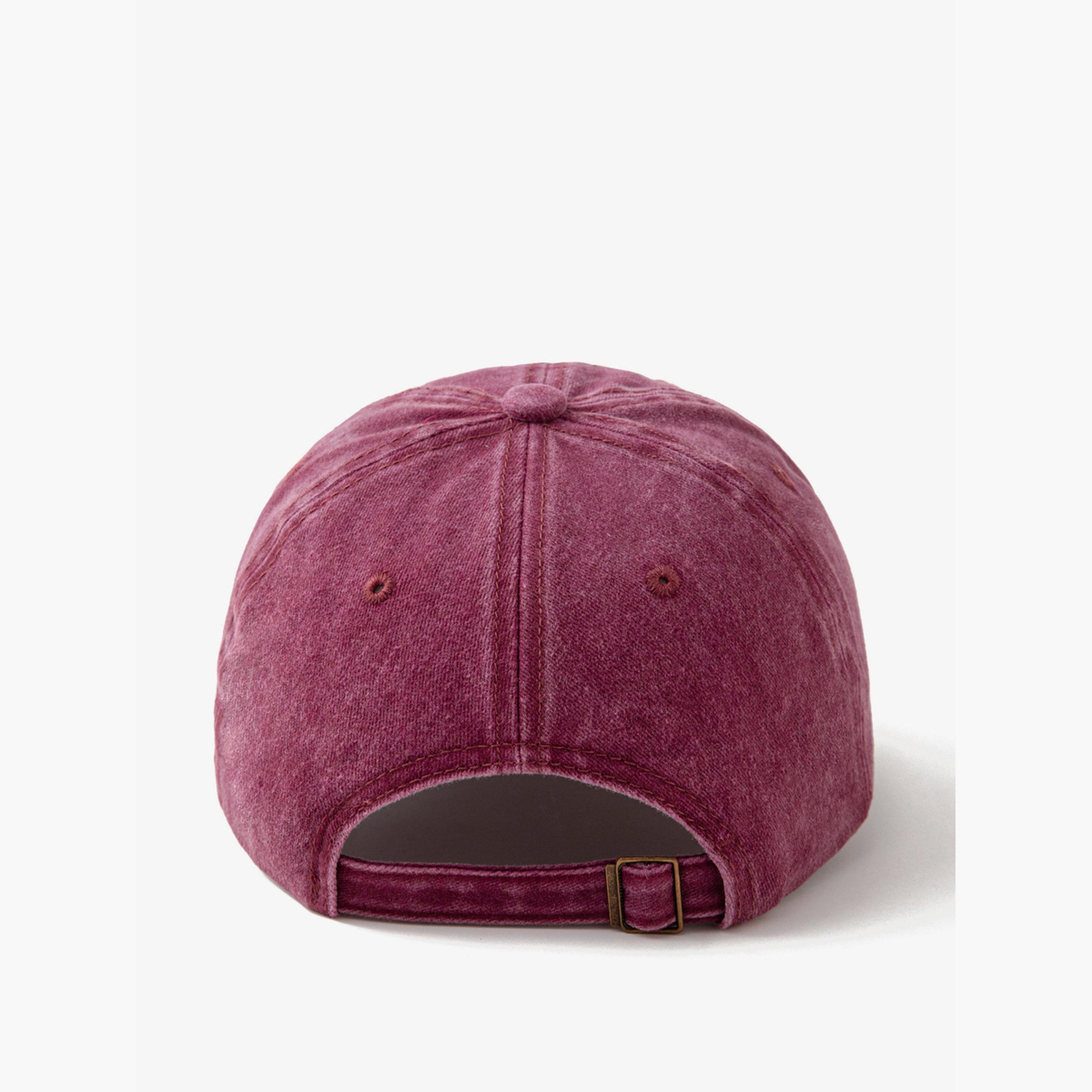 تيك تو - قبعة بيسبول بشعار لون برغندي-women-clothingaccessories-capsandhats-image-2
