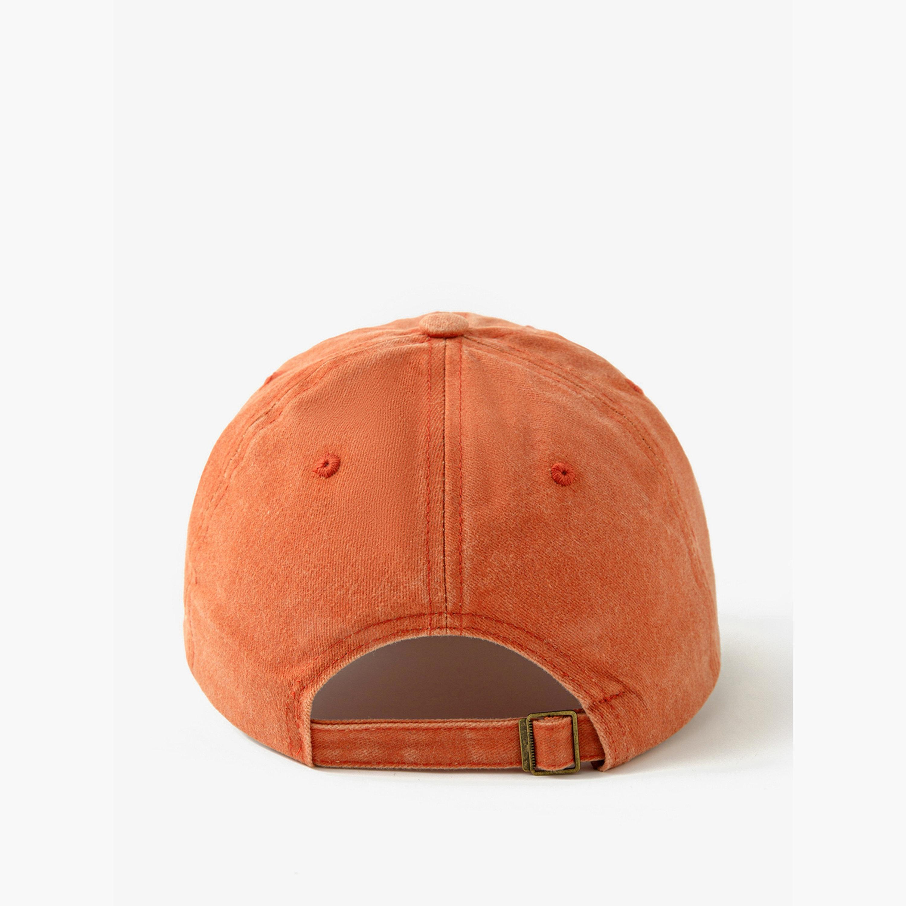 Take Two Orange Heart Print Baseball Cap-women-clothingaccessories-capsandhats-image-2