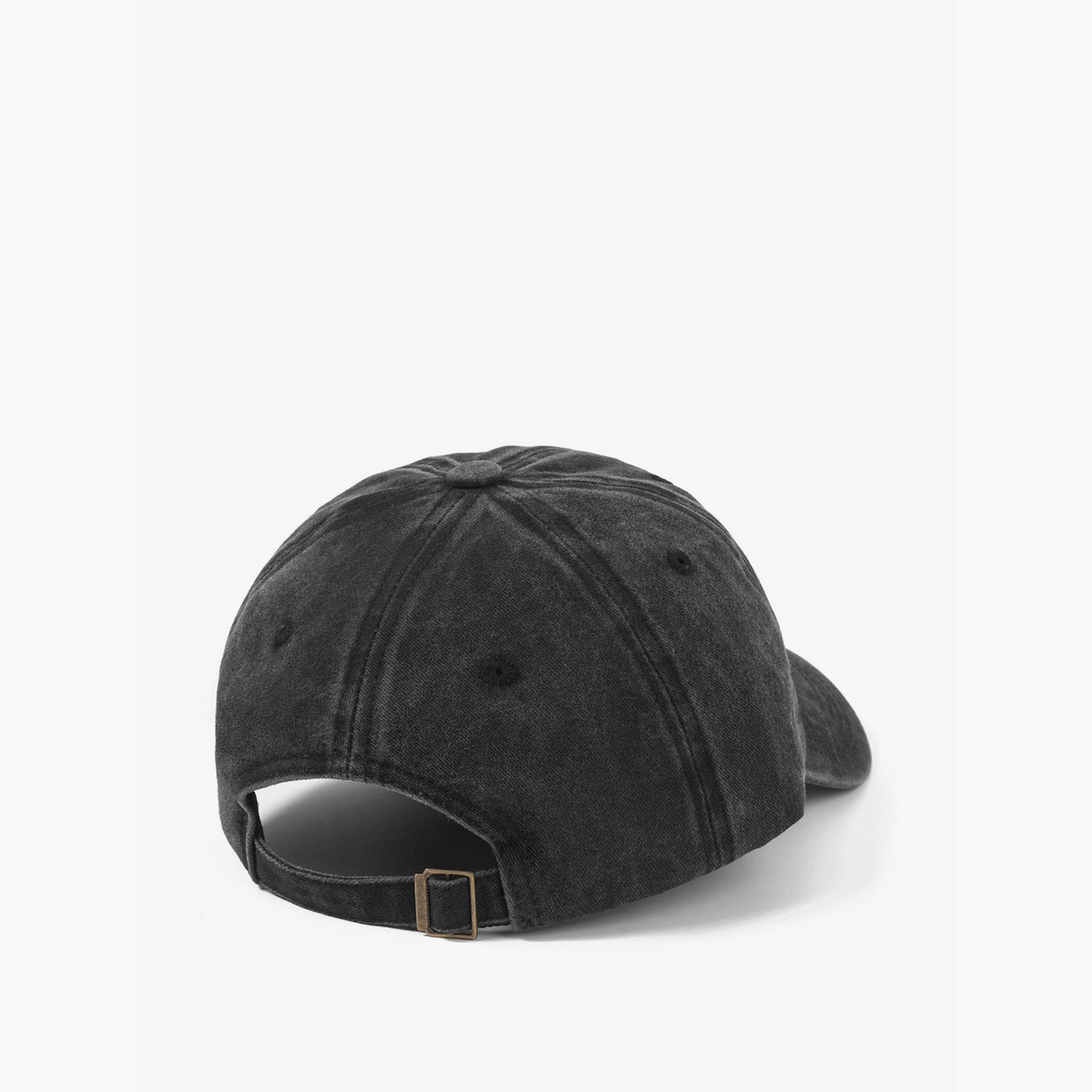 Take Two Grey NY Embroidered Baseball Cap-men-caps-image-2