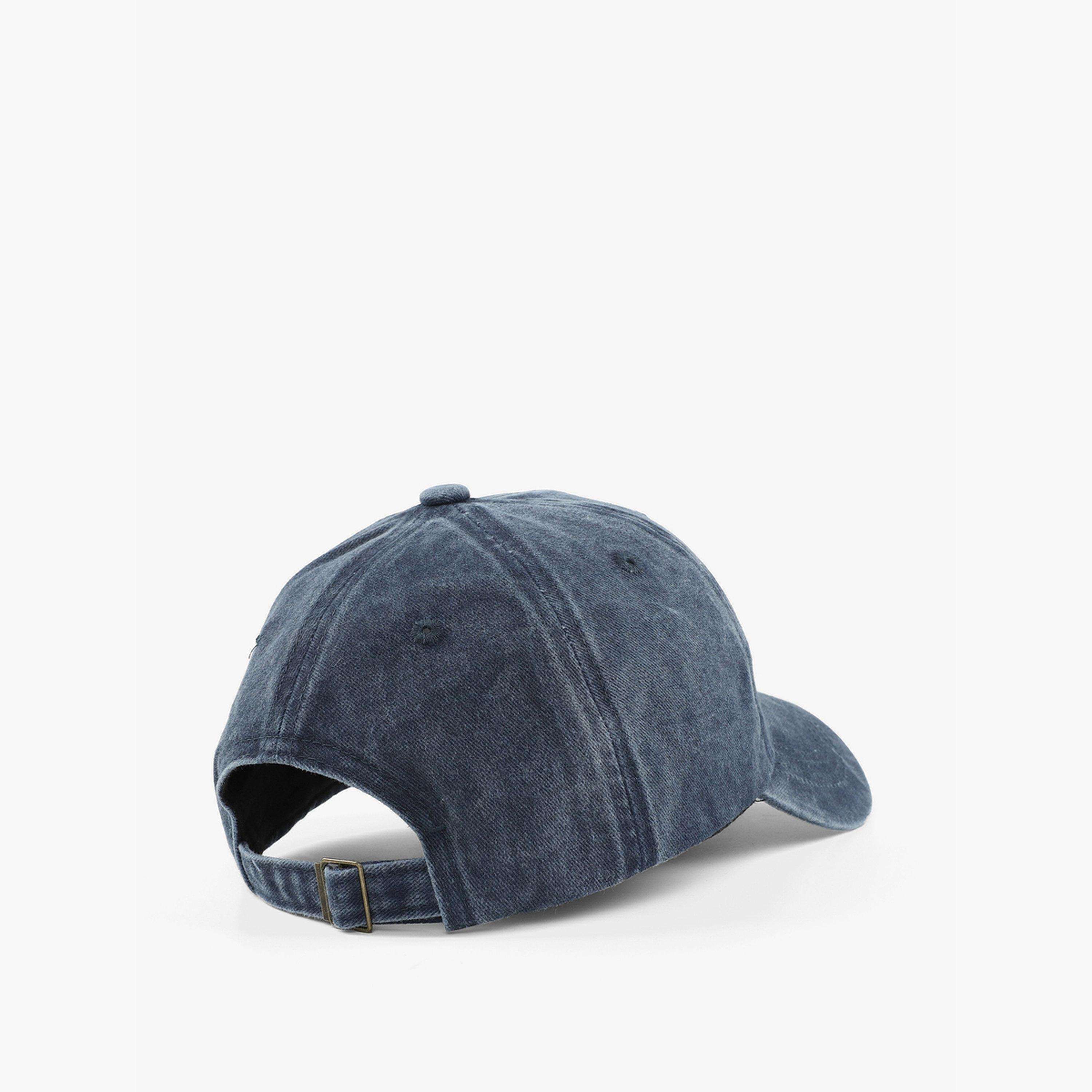Take Two Navy Blue NY Embroidered Baseball Cap-men-caps-image-2