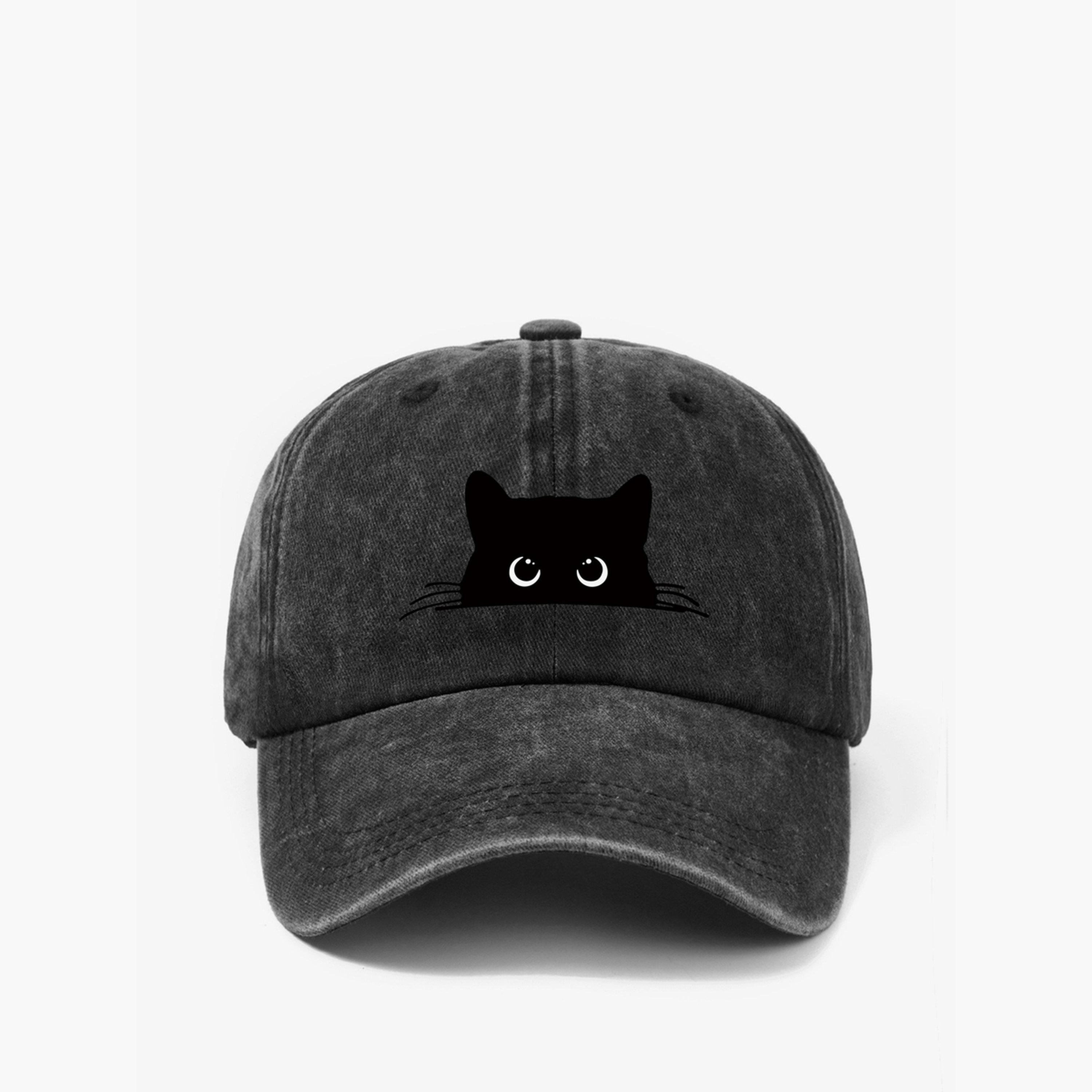 تيك تو - قبعة بيسبول ببطبعة قطة سوداء-women-clothingaccessories-capsandhats-image-3